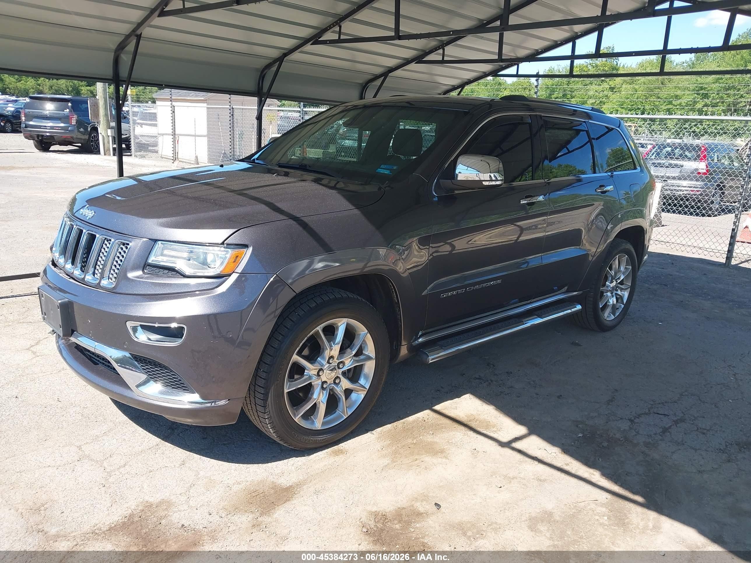 2014 Jeep Grand Cherokee Summit Gray vin: 1C4RJFJG9EC404794