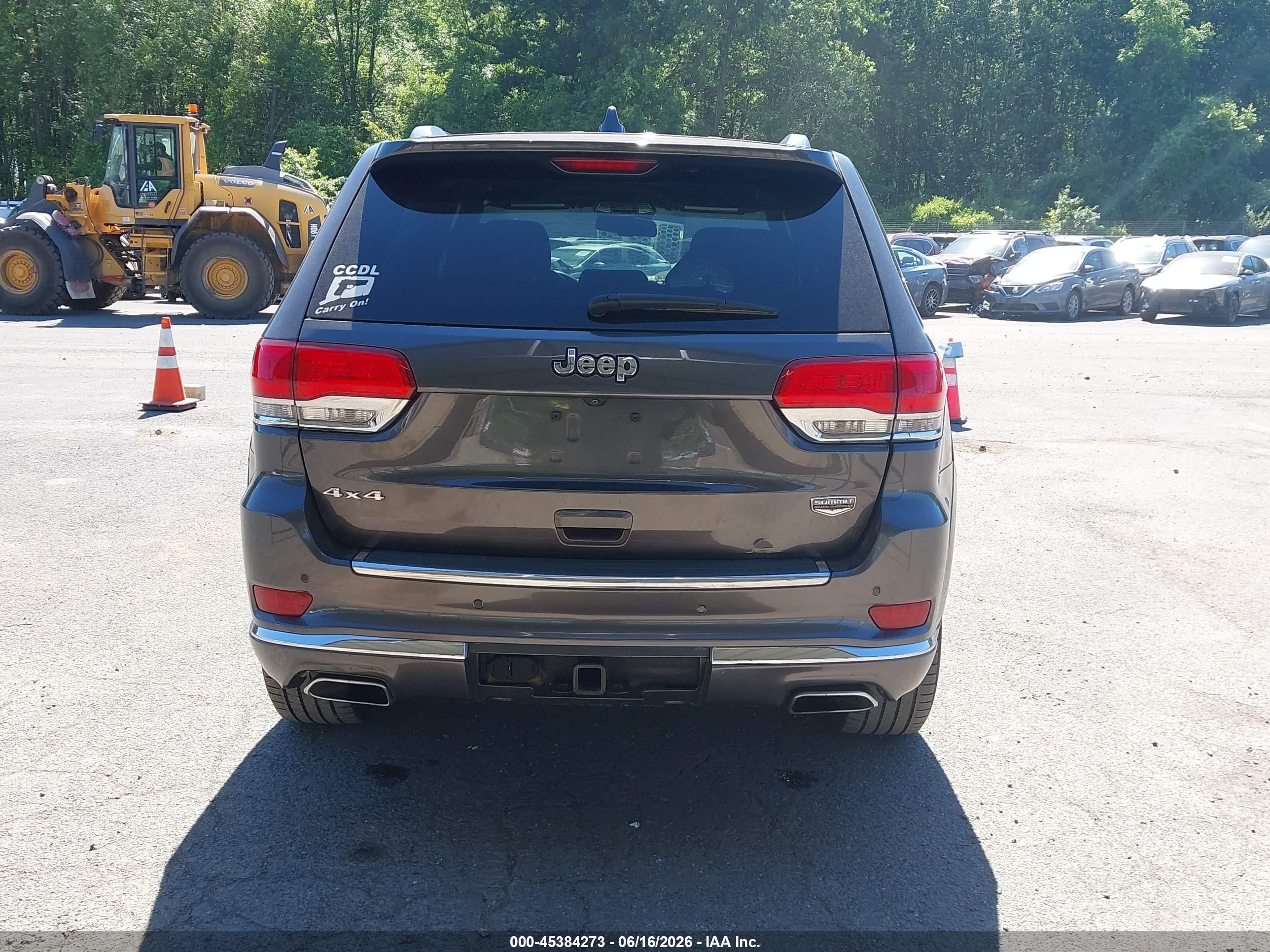 2014 Jeep Grand Cherokee Summit Gray vin: 1C4RJFJG9EC404794