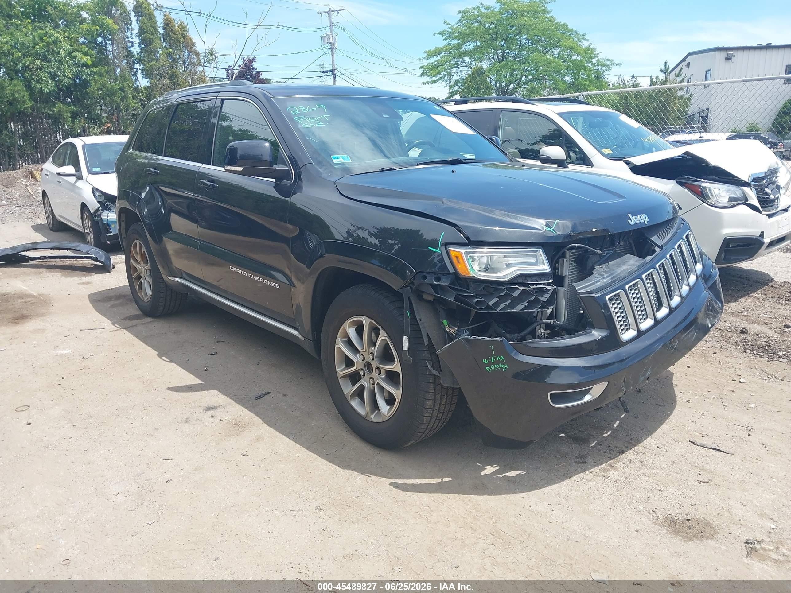 2015 Jeep Grand Cherokee Summit Black vin: 1C4RJFJG9FC606276