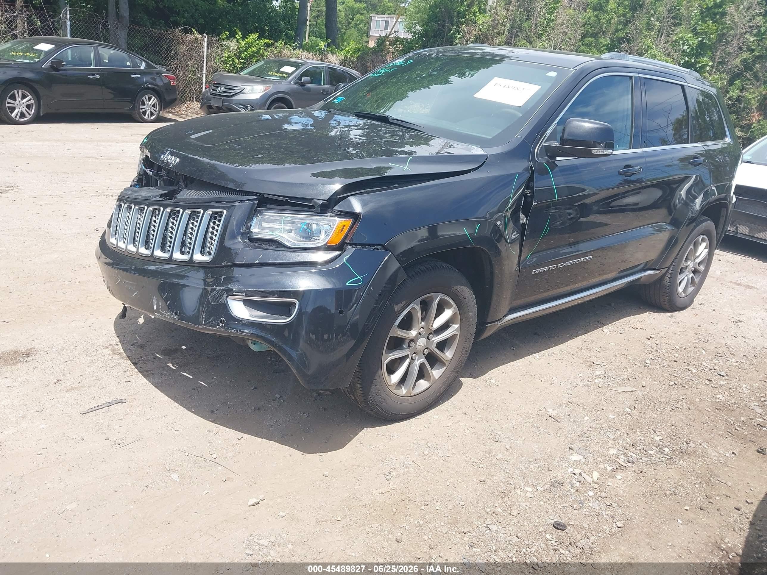 2015 Jeep Grand Cherokee Summit Black vin: 1C4RJFJG9FC606276
