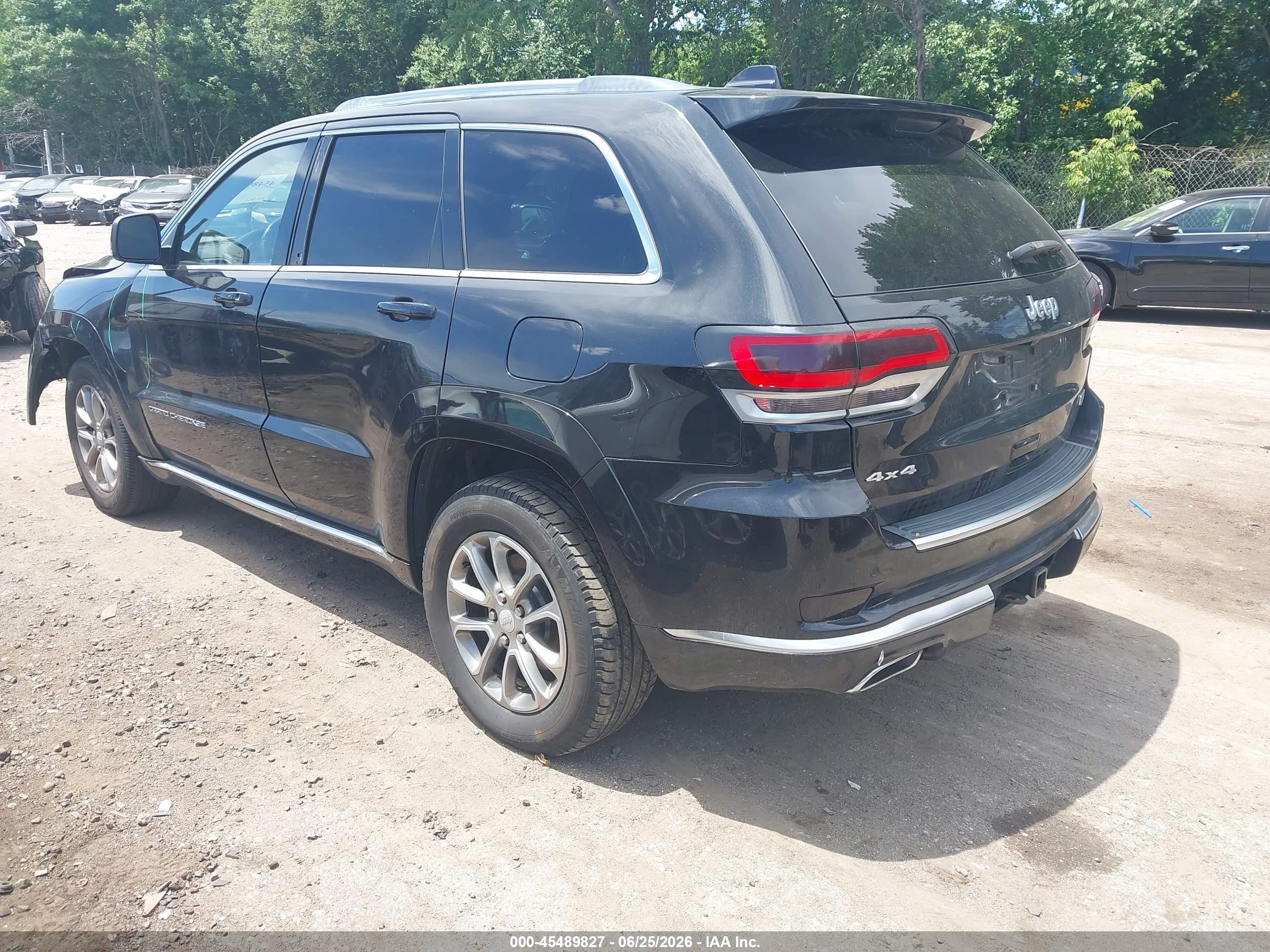 2015 Jeep Grand Cherokee Summit Black vin: 1C4RJFJG9FC606276