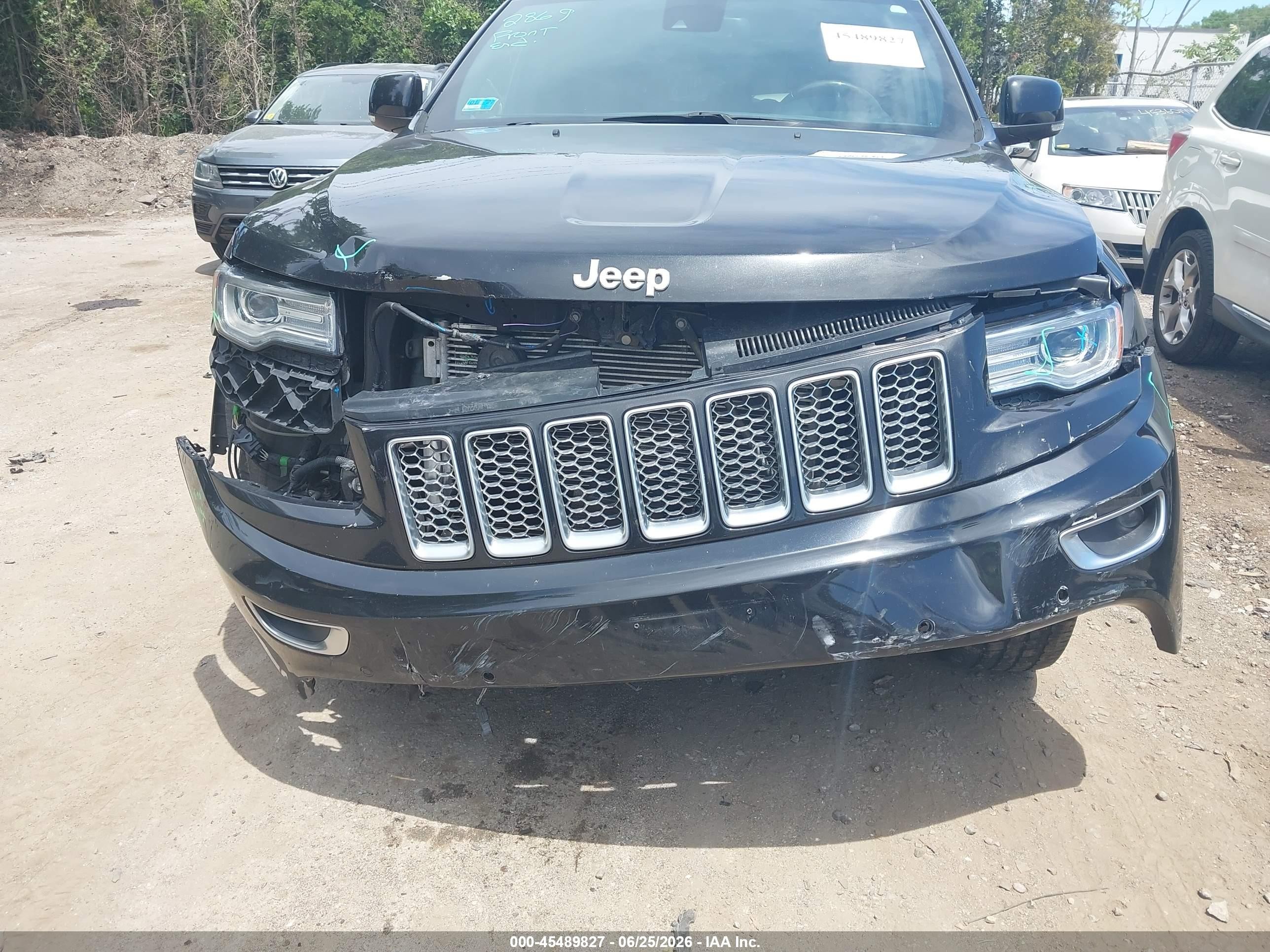 2015 Jeep Grand Cherokee Summit Black vin: 1C4RJFJG9FC606276
