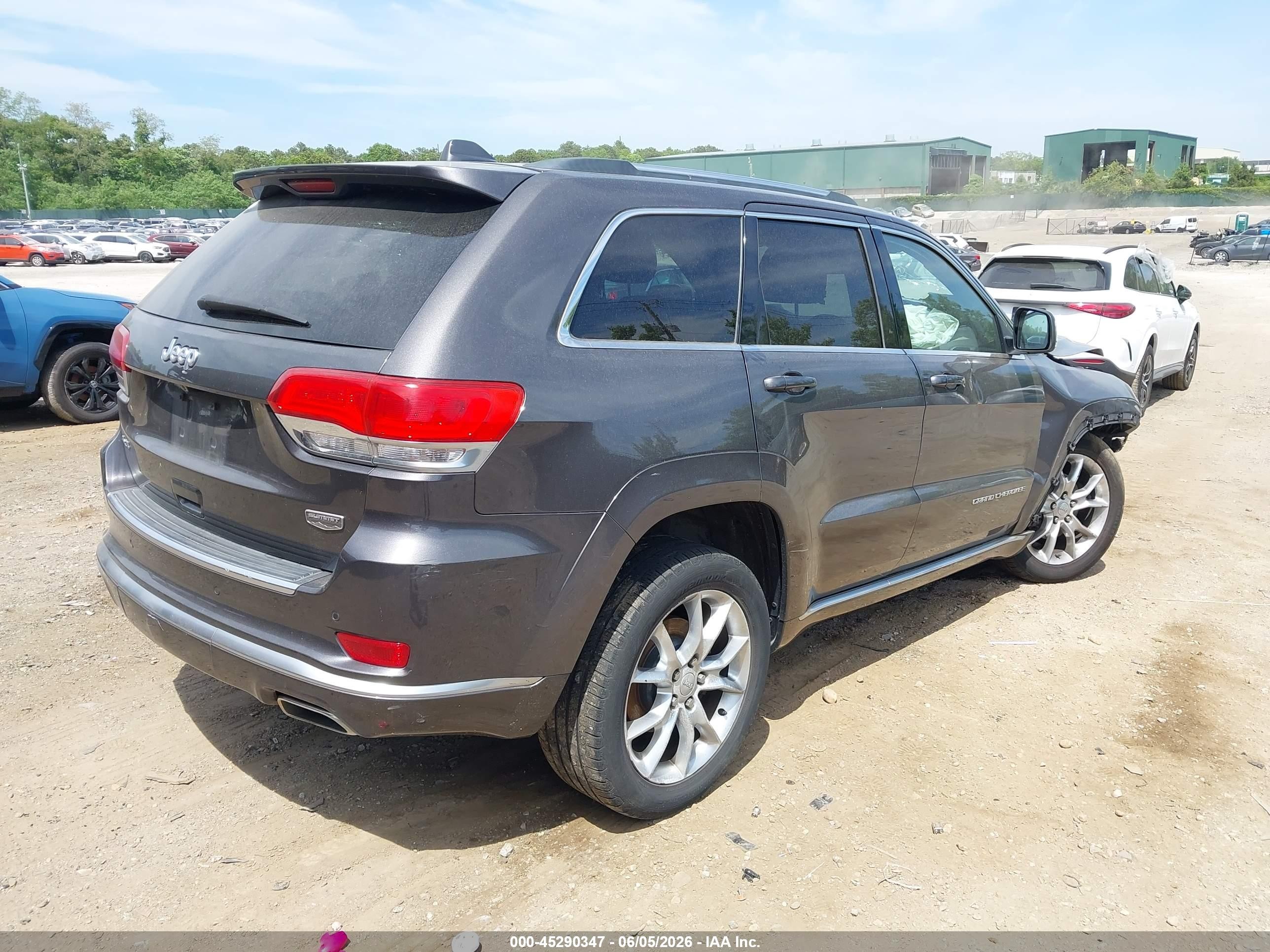 2015 Jeep Grand Cherokee Summit Gray vin: 1C4RJFJG9FC778436