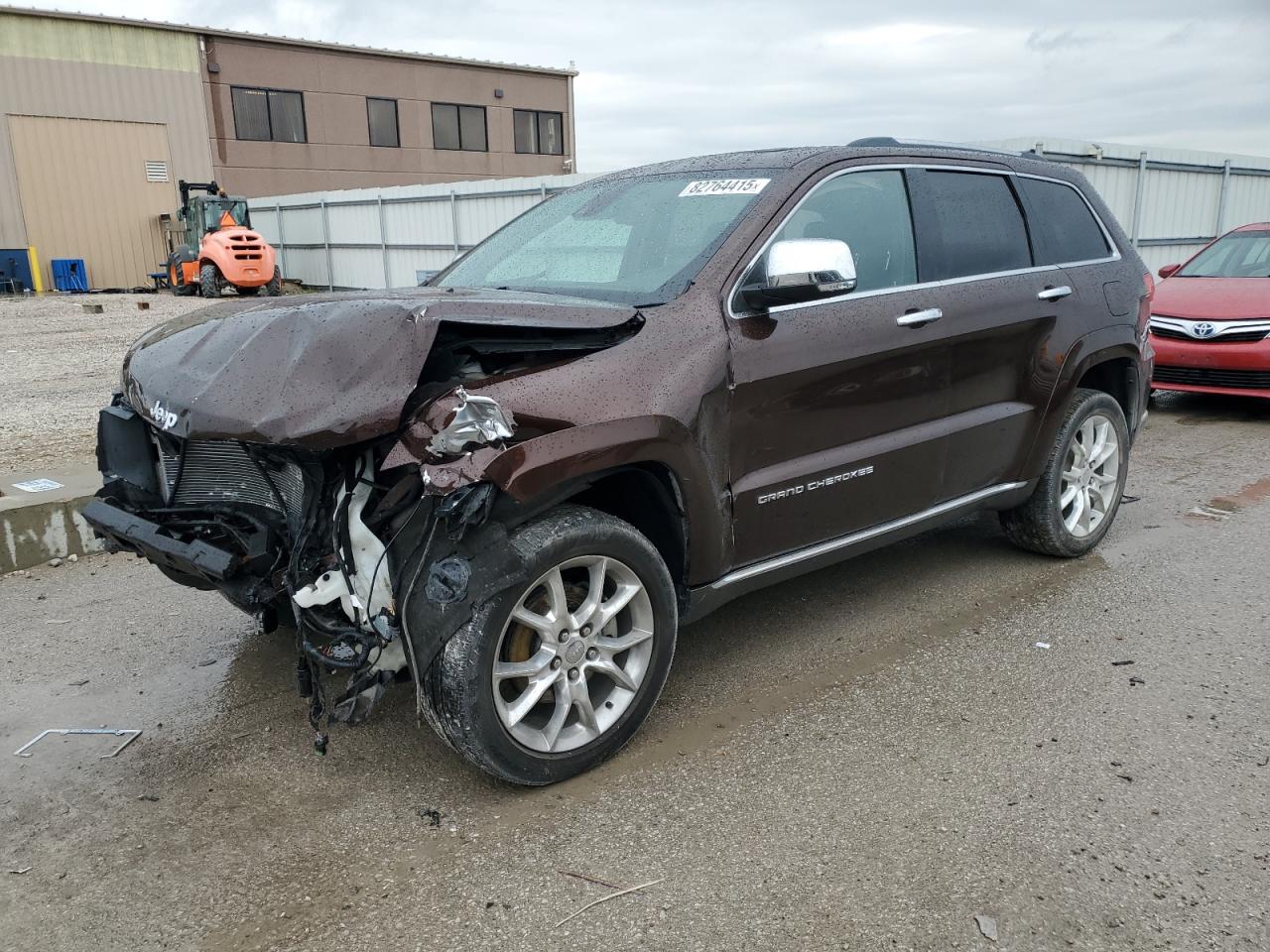 2014 Jeep Grand Cherokee Summit Brown vin: 1C4RJFJGXEC219265