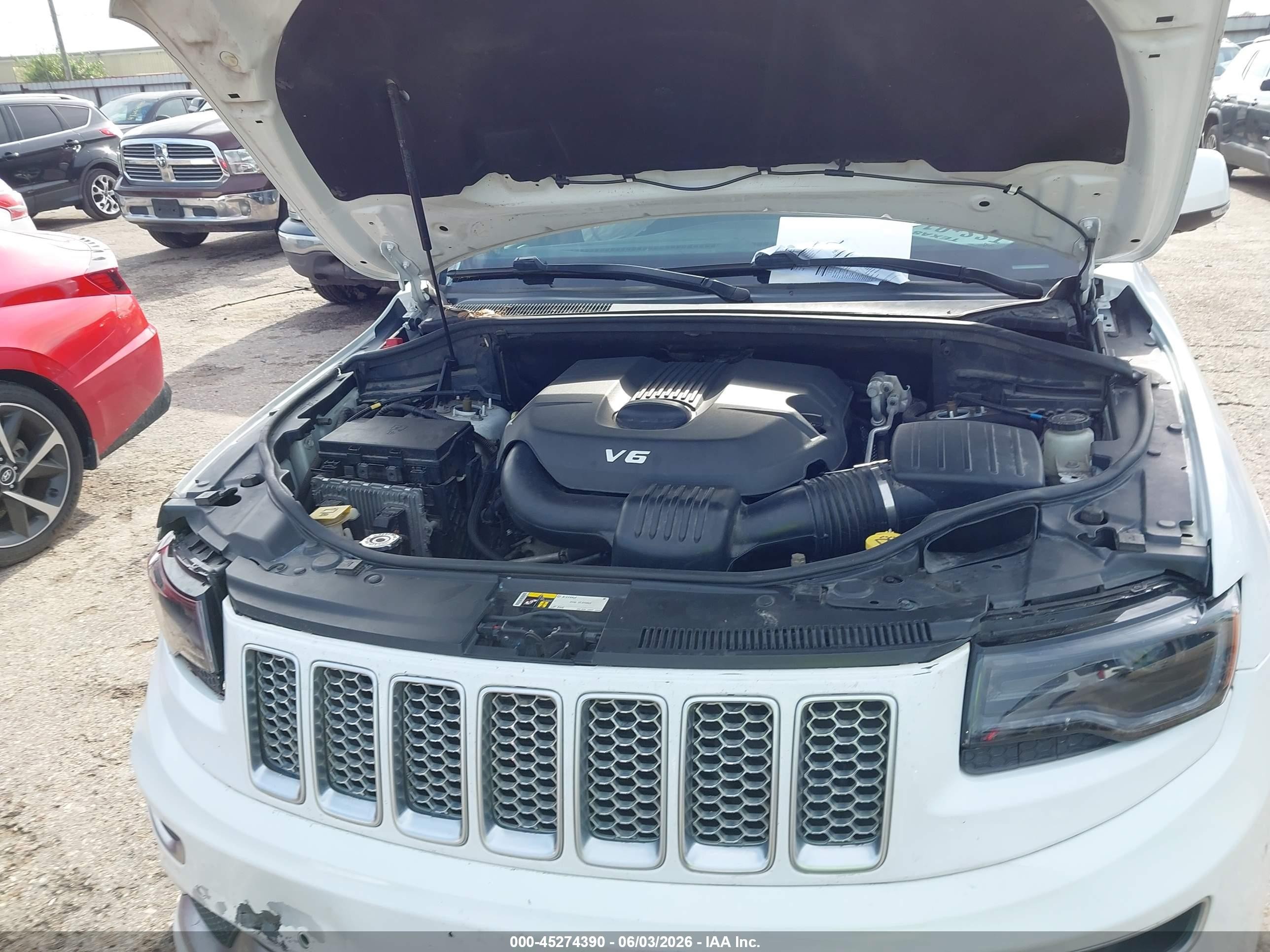 2015 Jeep Grand Cherokee Summit Белый vin: 1C4RJFJGXFC641862