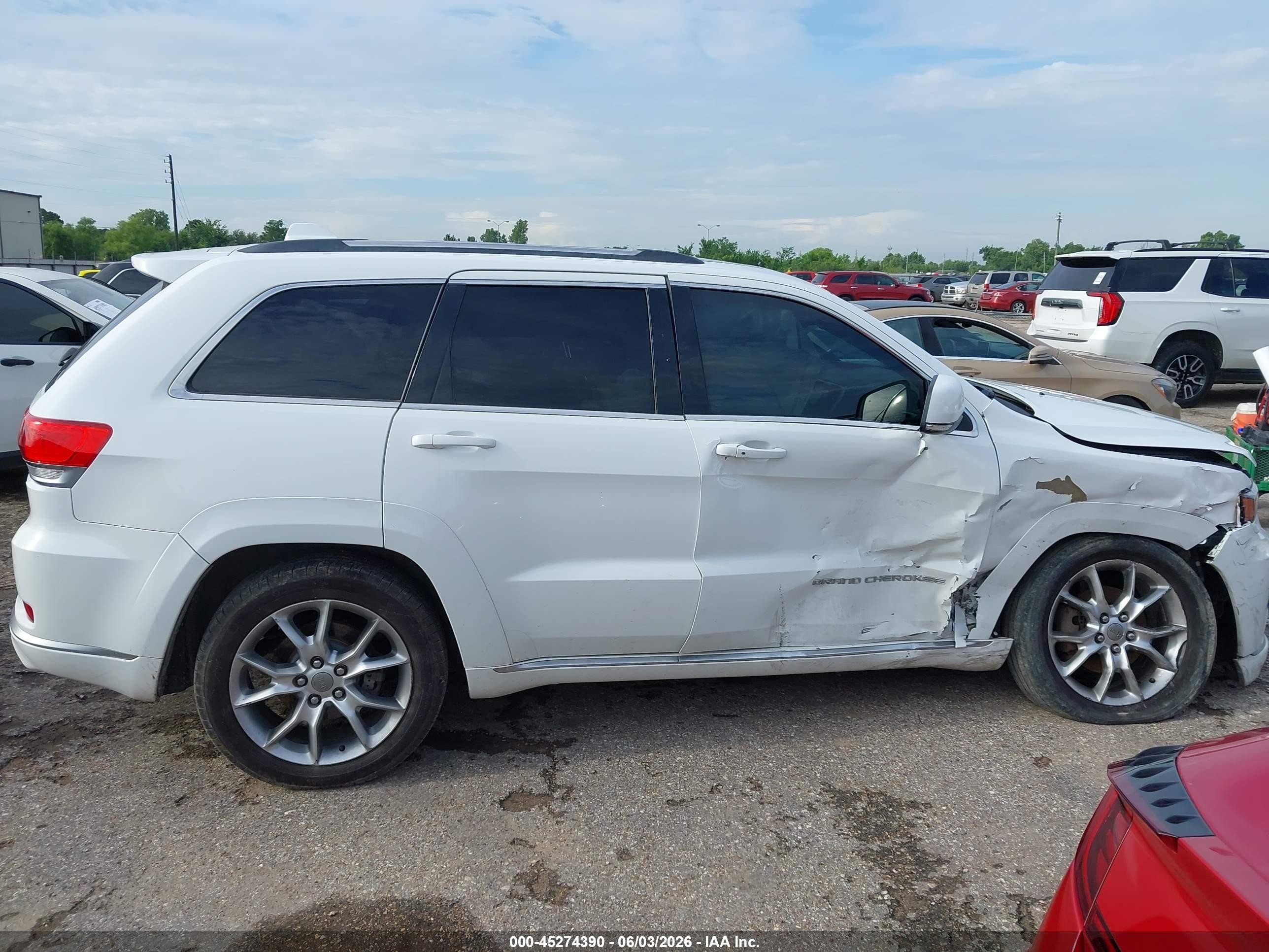 2015 Jeep Grand Cherokee Summit Белый vin: 1C4RJFJGXFC641862