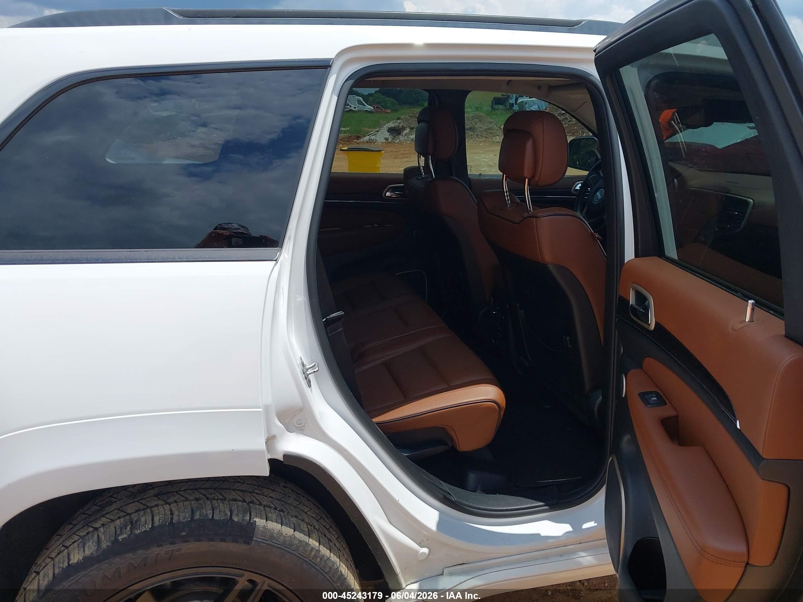 2015 Jeep Grand Cherokee Summit White vin: 1C4RJFJGXFC718486