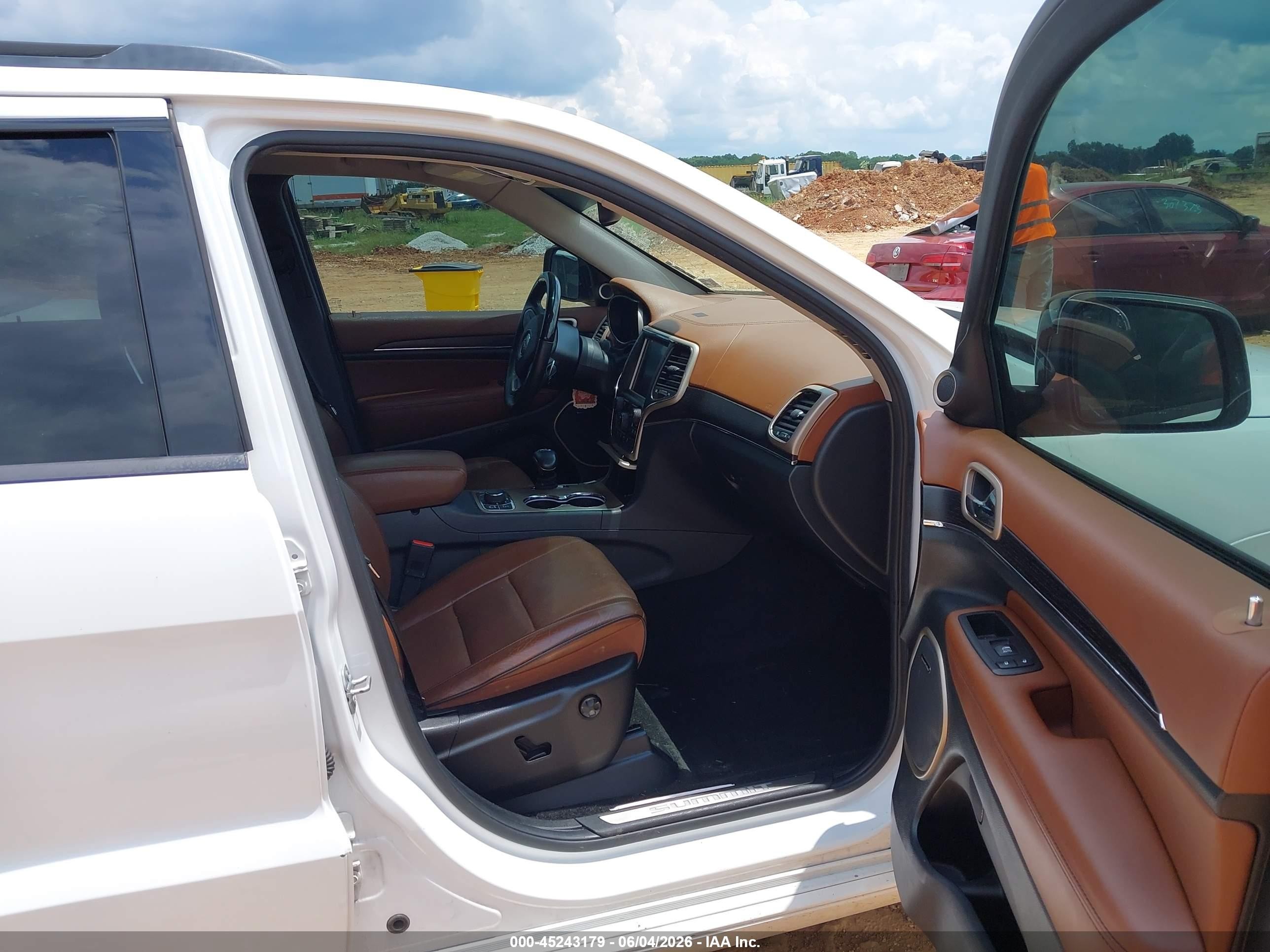 2015 Jeep Grand Cherokee Summit White vin: 1C4RJFJGXFC718486