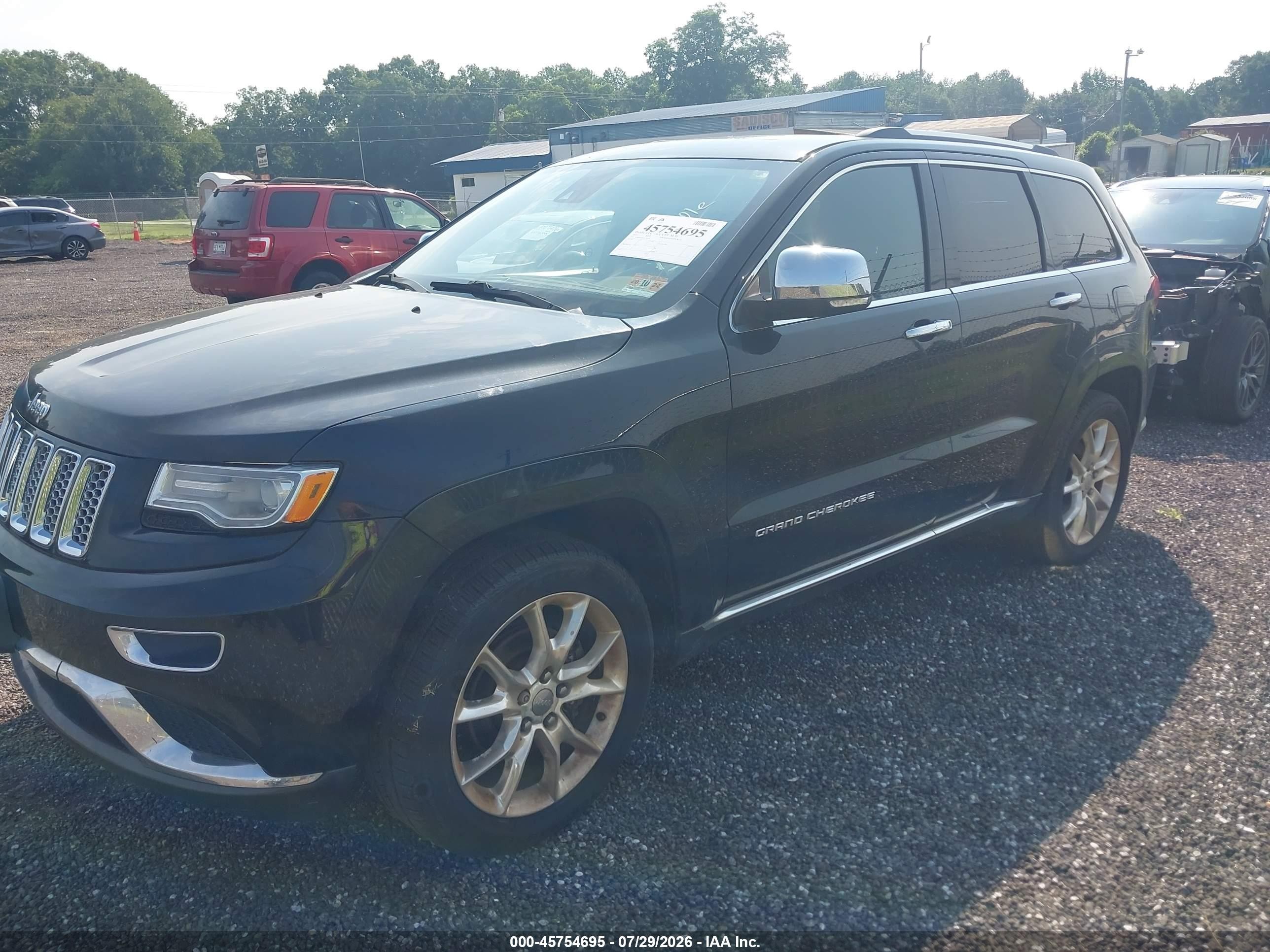 2015 Jeep Grand Cherokee Summit Black vin: 1C4RJFJGXFC756705