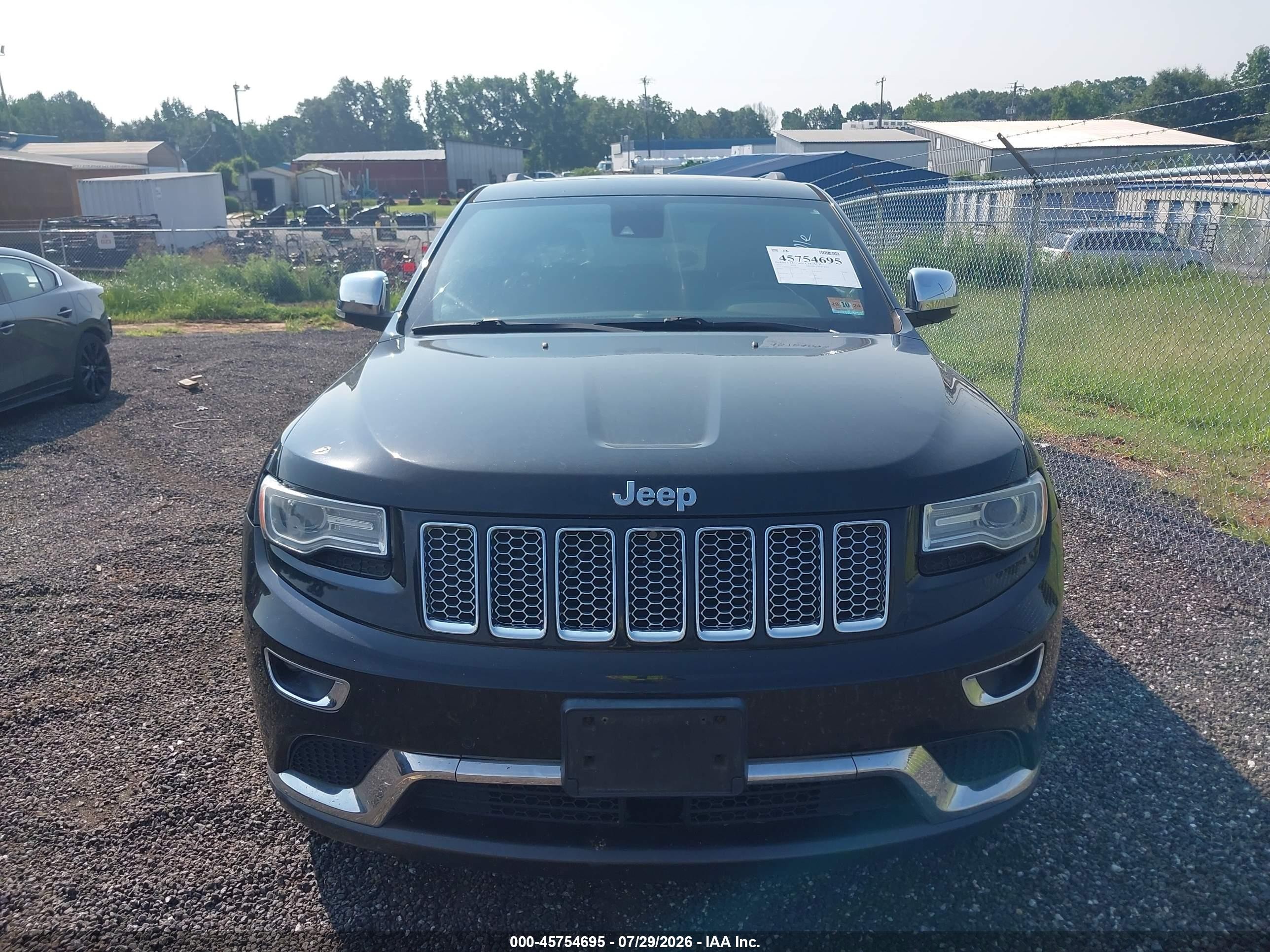 2015 Jeep Grand Cherokee Summit Black vin: 1C4RJFJGXFC756705
