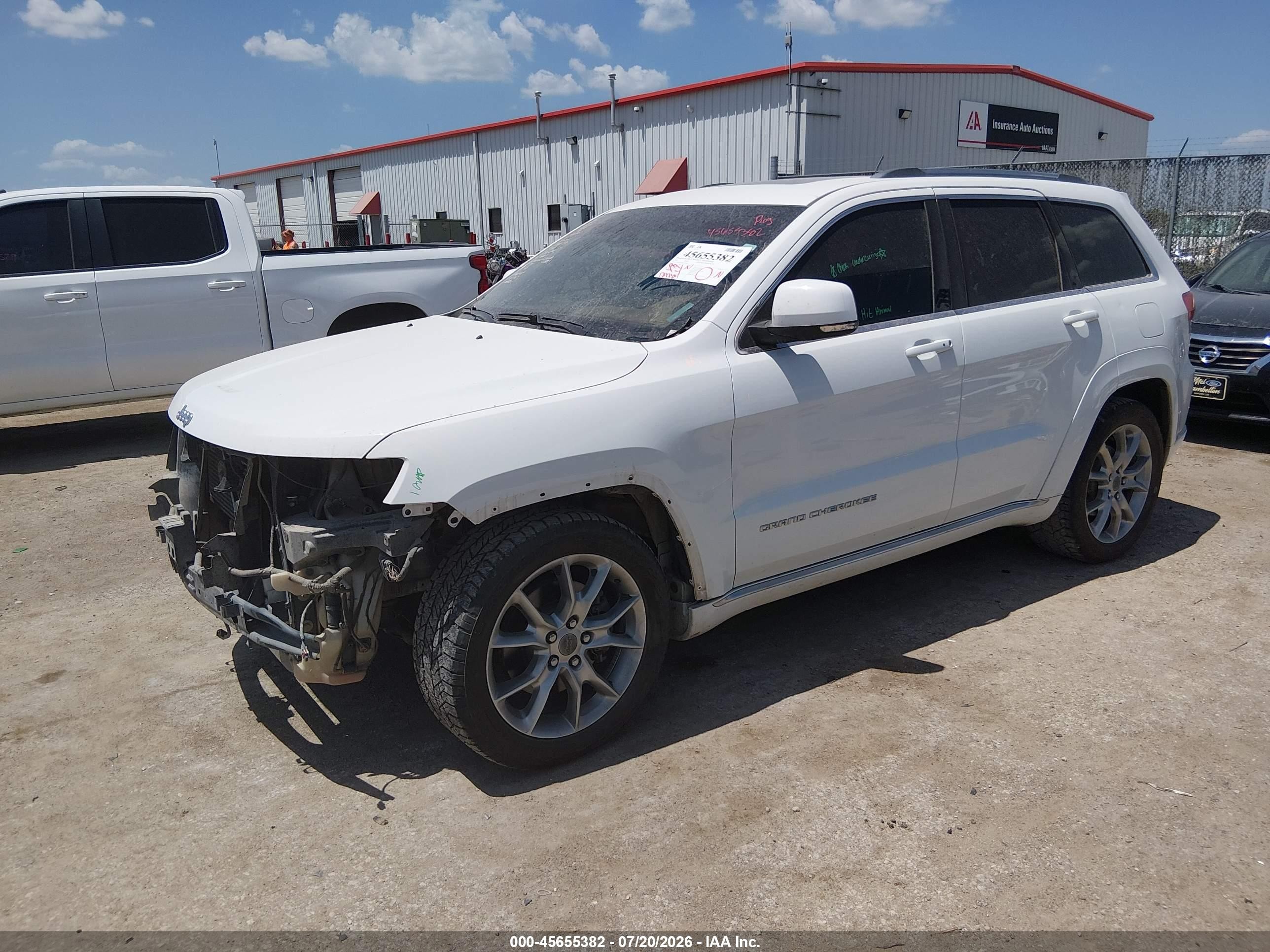 2015 Jeep Grand Cherokee Summit White vin: 1C4RJFJM2FC142463