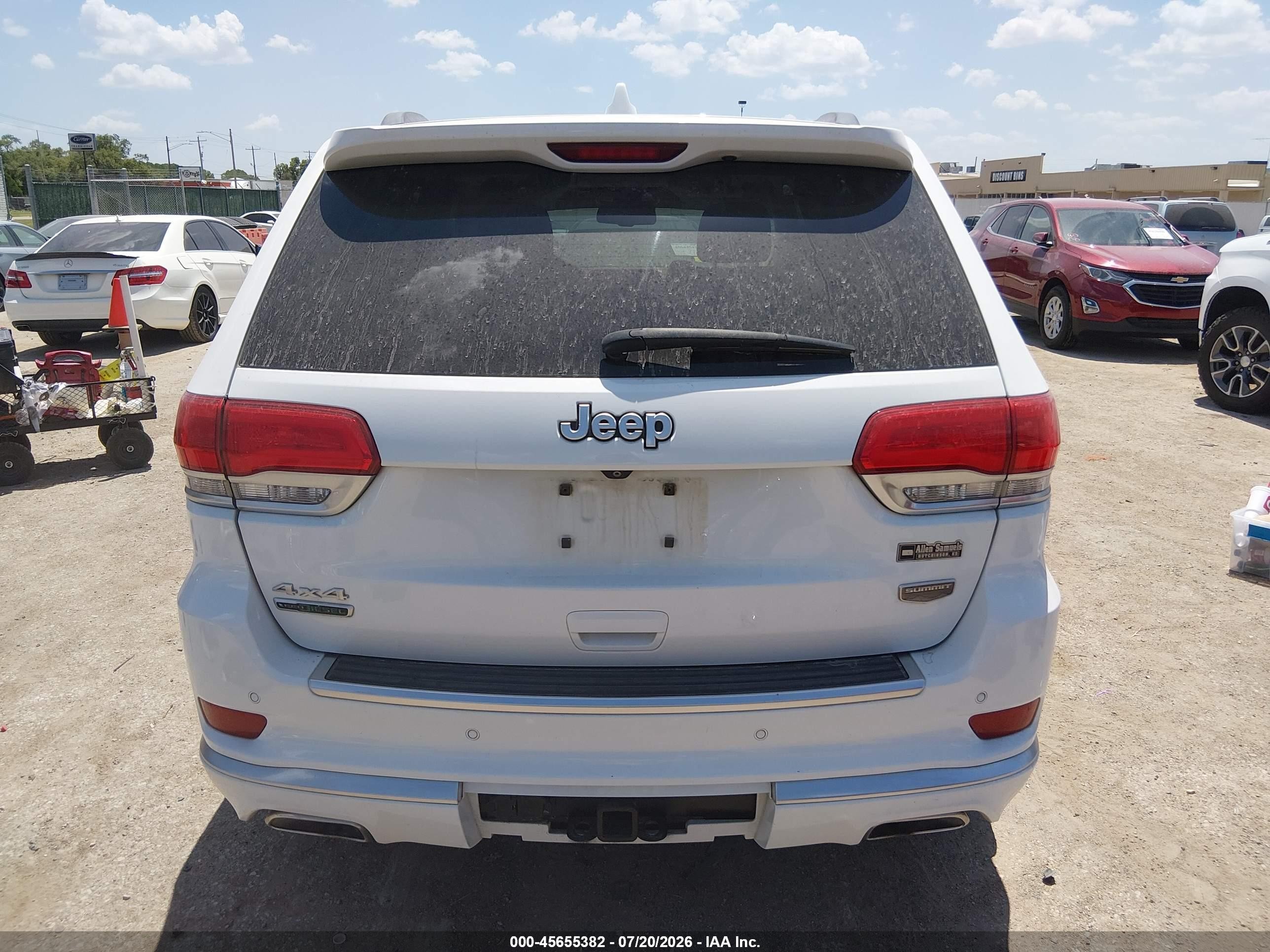2015 Jeep Grand Cherokee Summit White vin: 1C4RJFJM2FC142463
