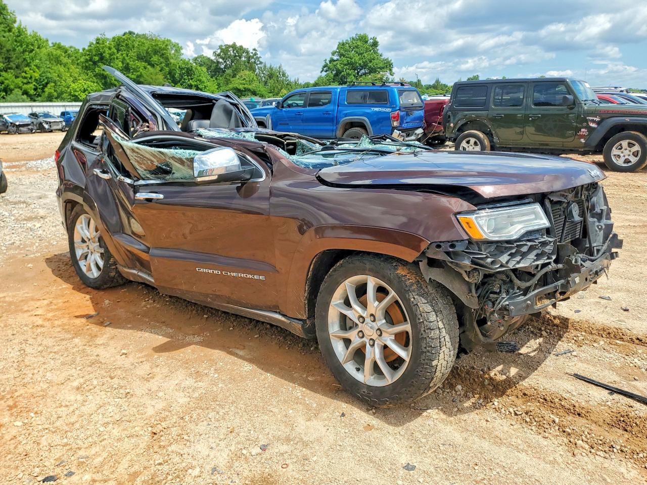 2014 Jeep Grand Cherokee Summit Brown vin: 1C4RJFJM3EC509580
