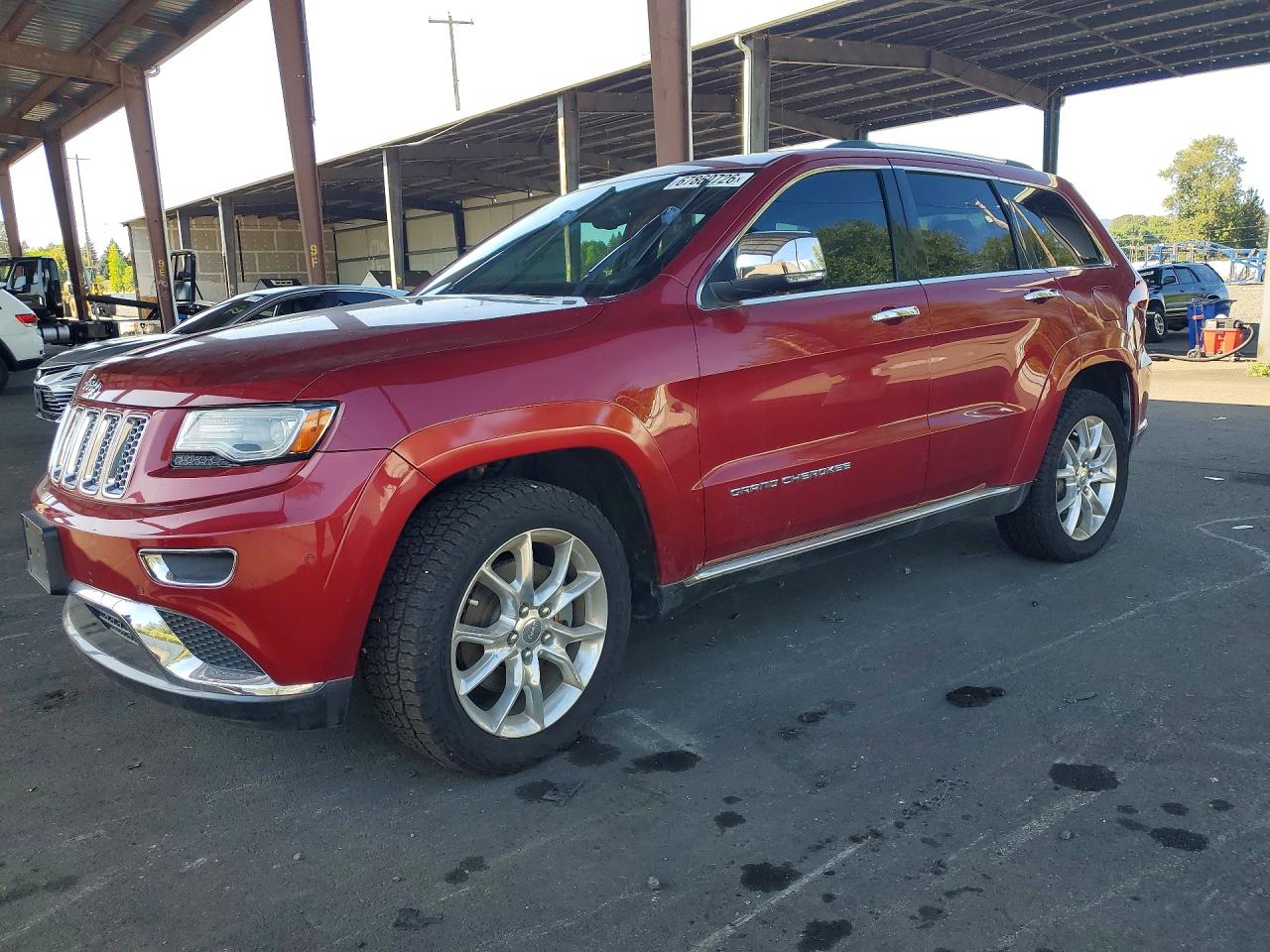 2014 Jeep Grand Cherokee Summit Burgundy vin: 1C4RJFJM4EC366963