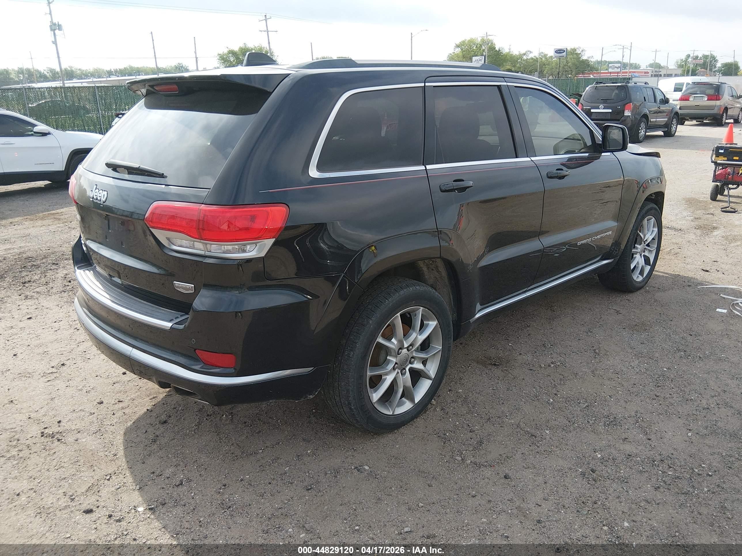 2015 Jeep Grand Cherokee Summit Black vin: 1C4RJFJM4FC890762