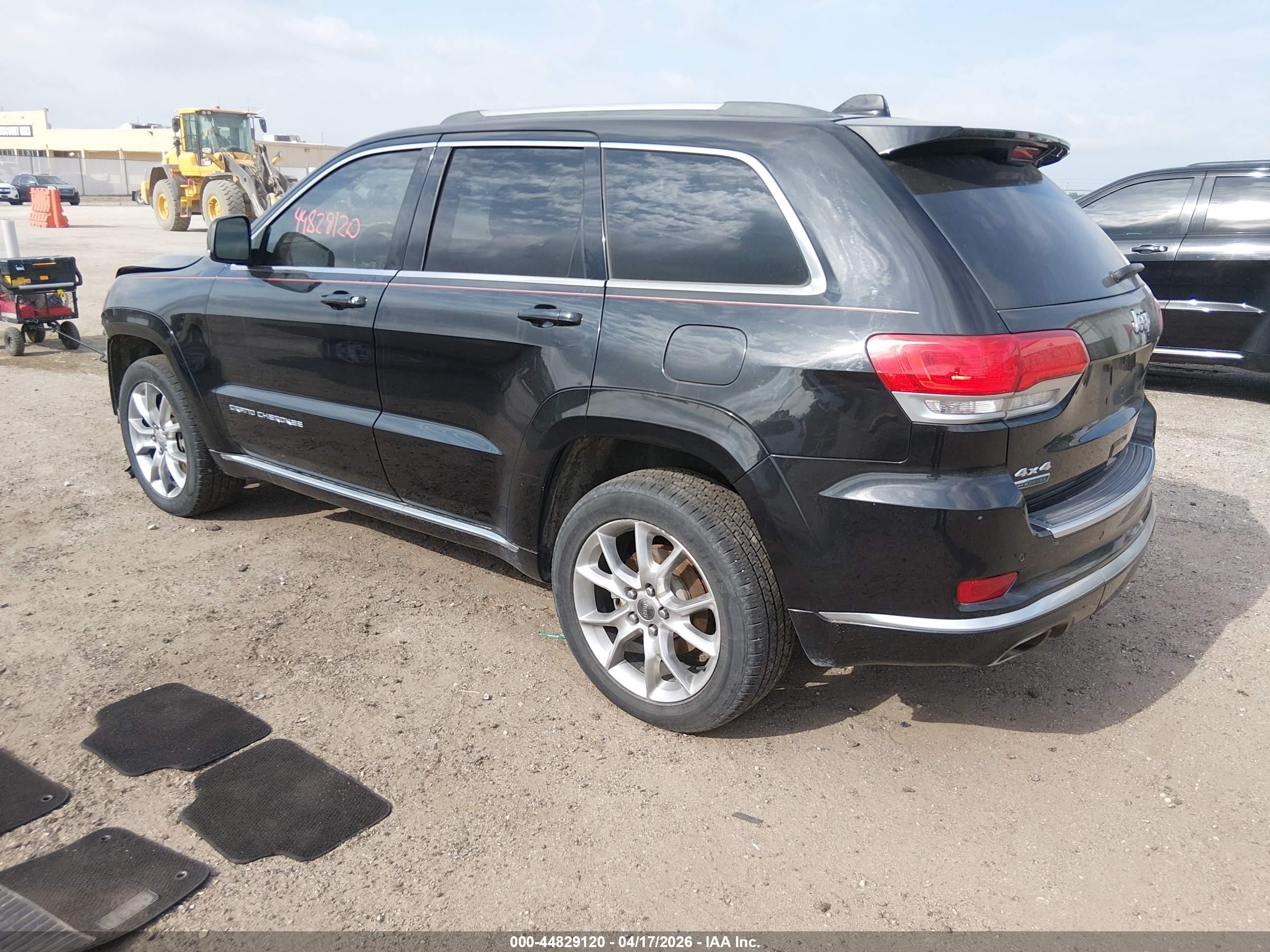 2015 Jeep Grand Cherokee Summit Black vin: 1C4RJFJM4FC890762