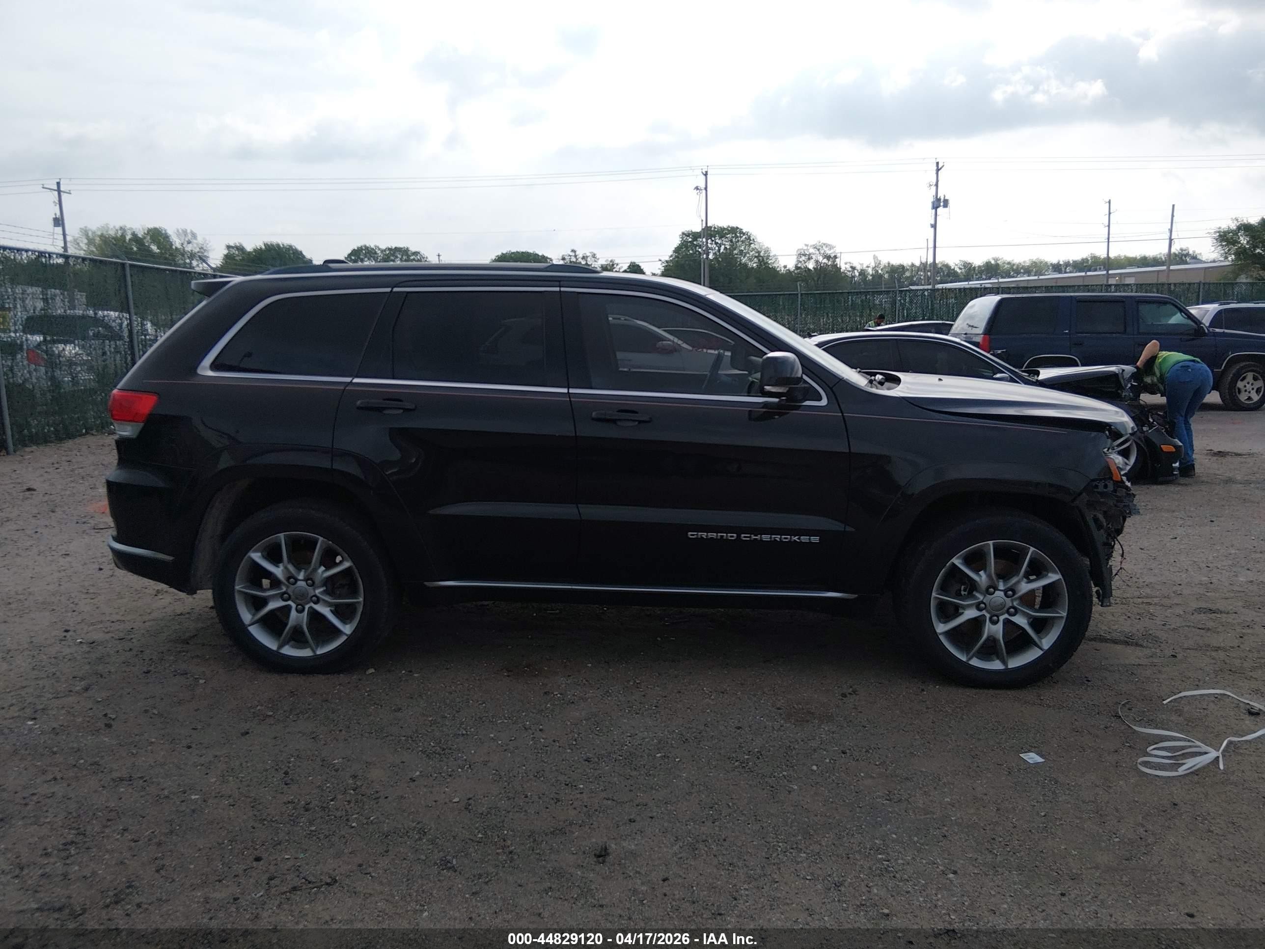 2015 Jeep Grand Cherokee Summit Black vin: 1C4RJFJM4FC890762