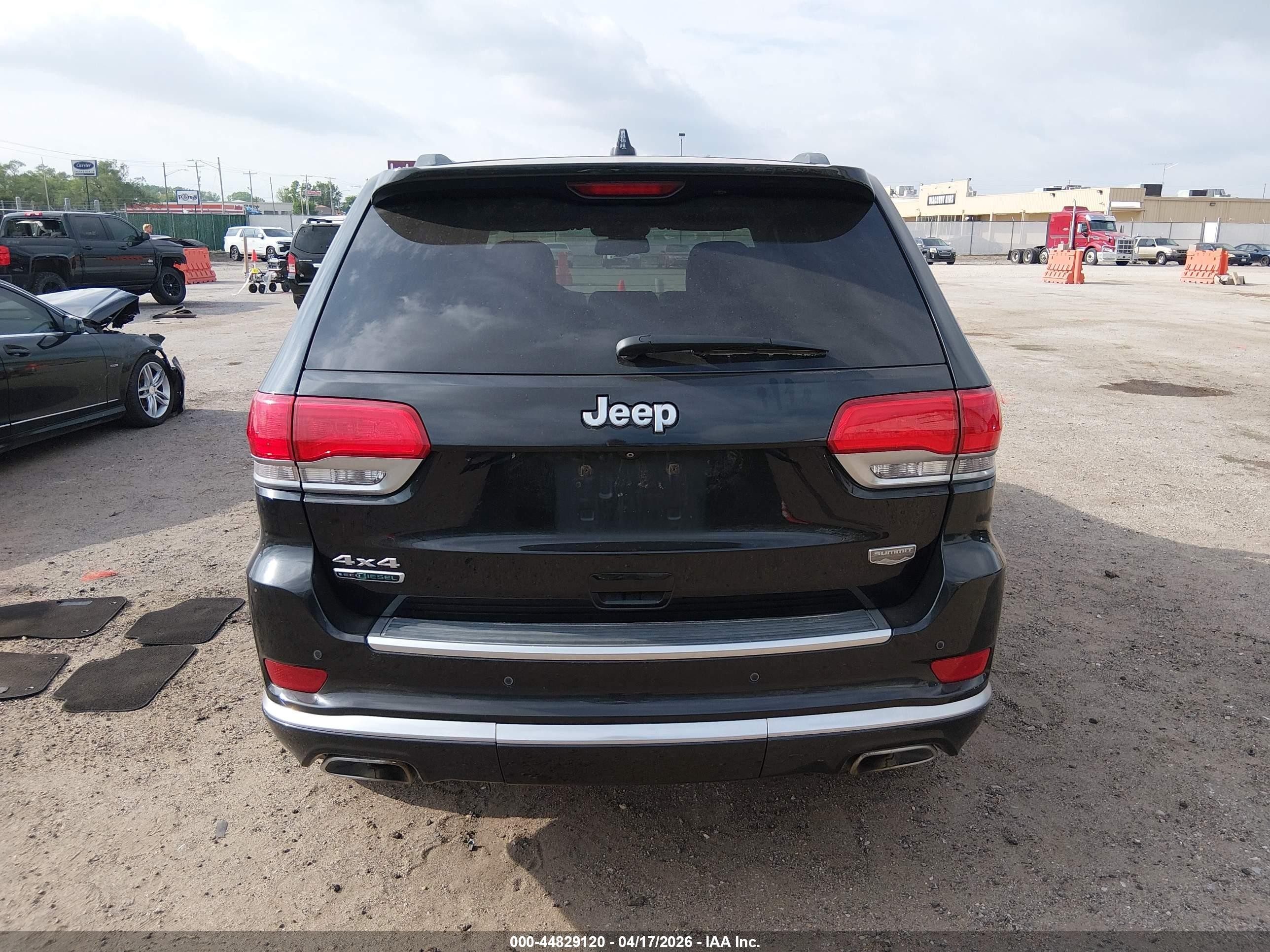 2015 Jeep Grand Cherokee Summit Black vin: 1C4RJFJM4FC890762