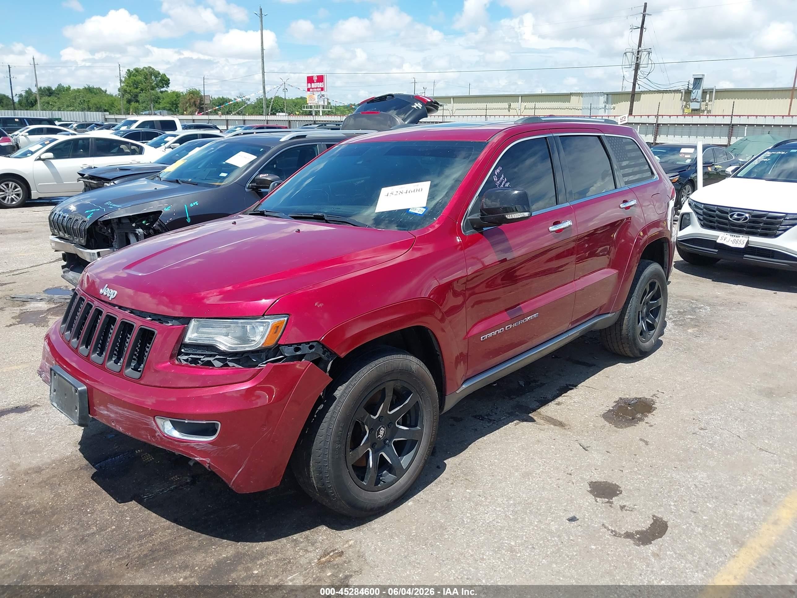 2014 Jeep Grand Cherokee Summit Red vin: 1C4RJFJM7EC368156