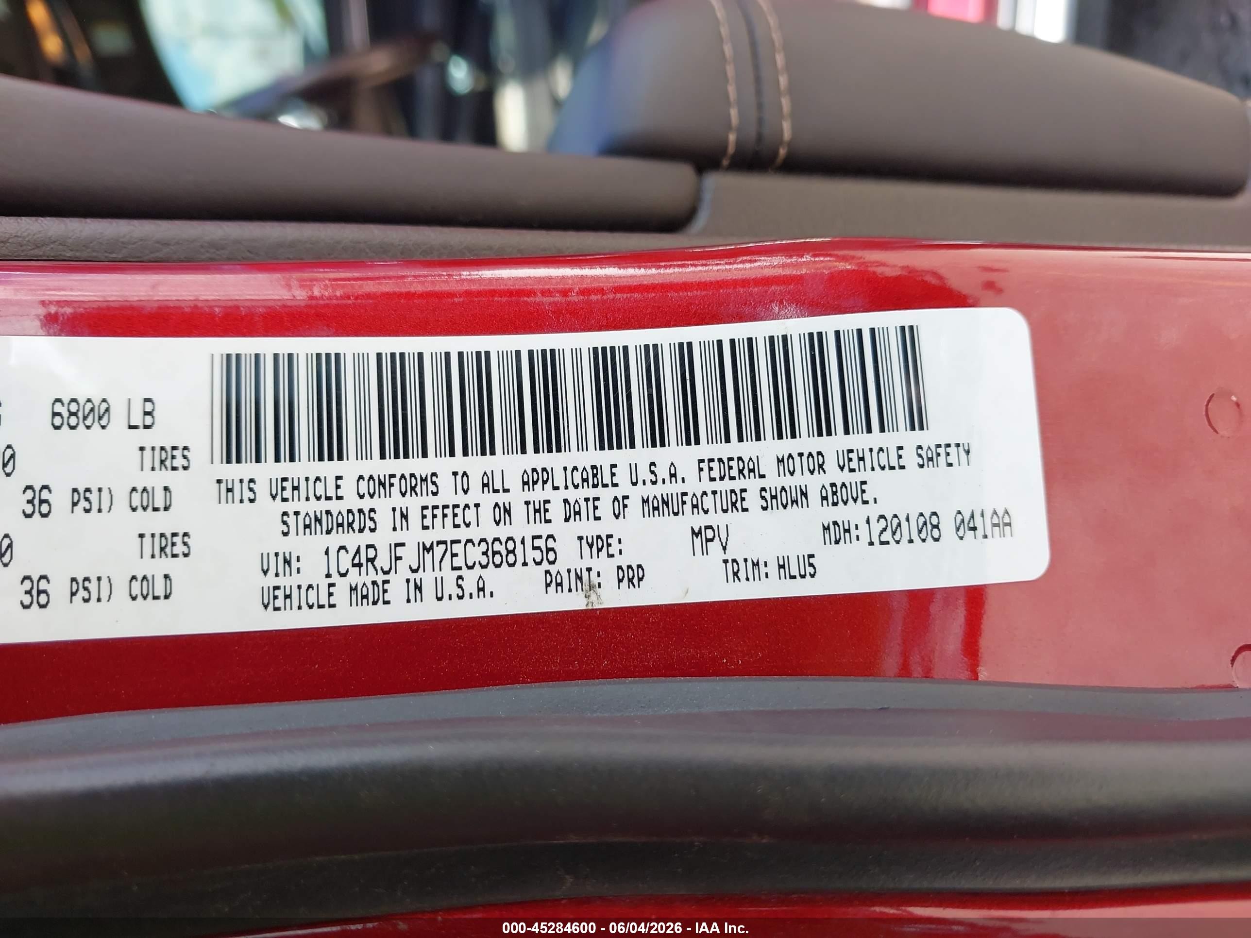 2014 Jeep Grand Cherokee Summit Red vin: 1C4RJFJM7EC368156