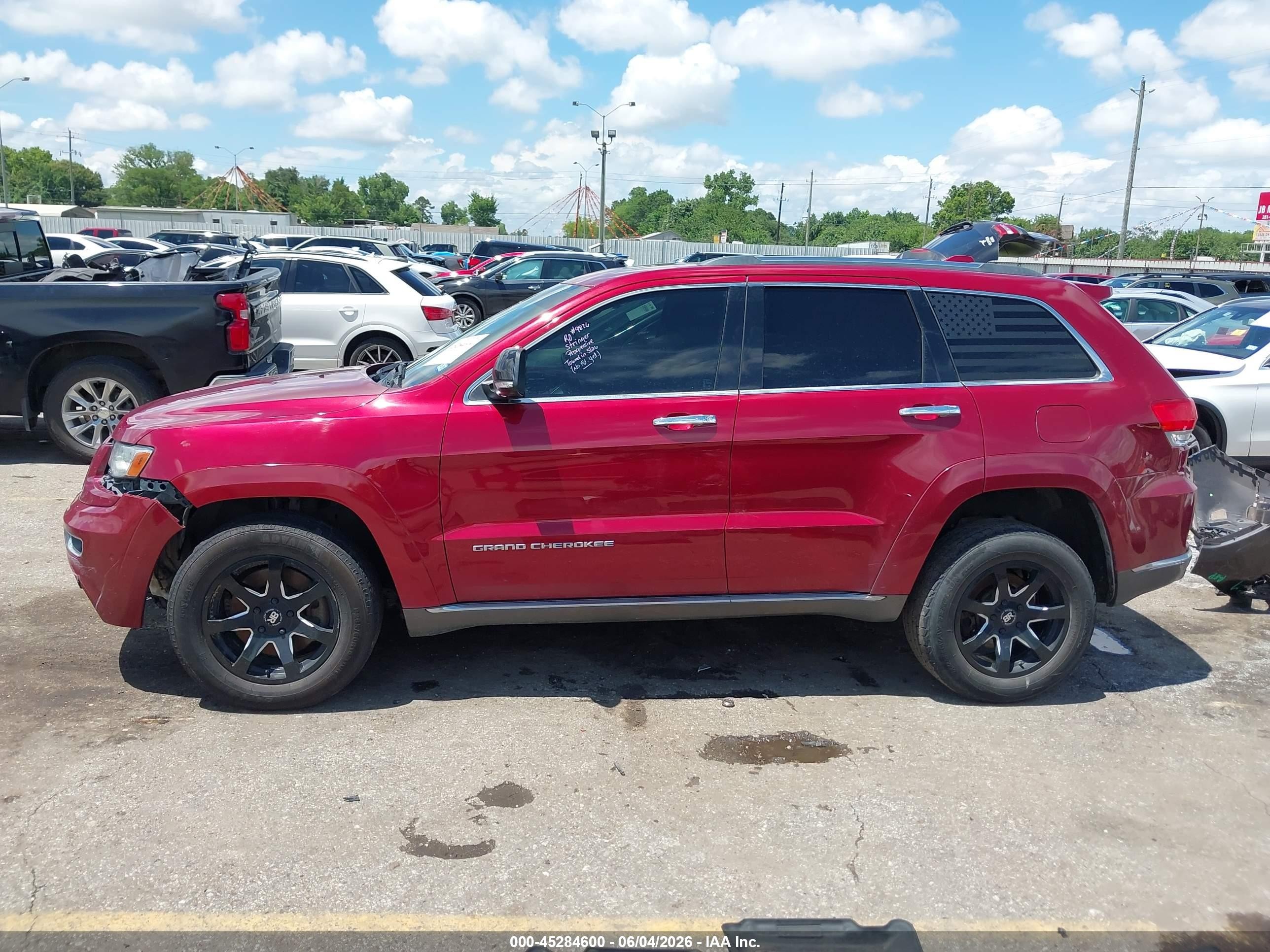 2014 Jeep Grand Cherokee Summit Red vin: 1C4RJFJM7EC368156