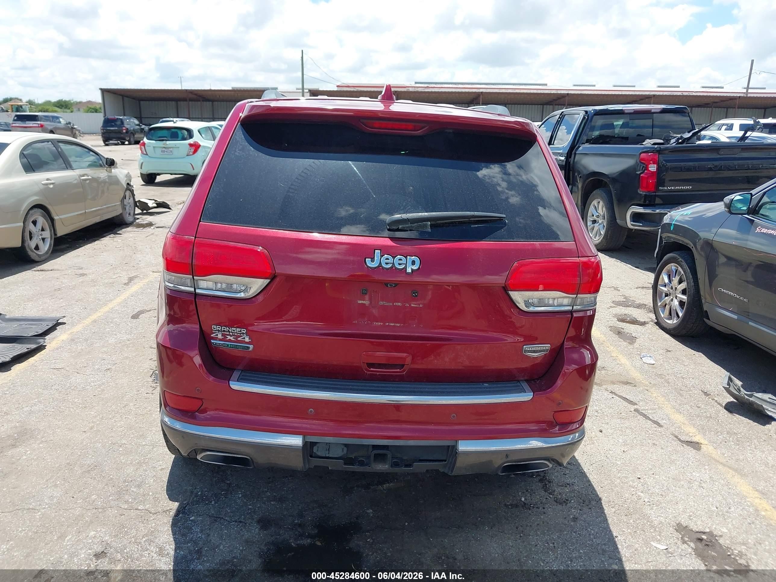 2014 Jeep Grand Cherokee Summit Red vin: 1C4RJFJM7EC368156