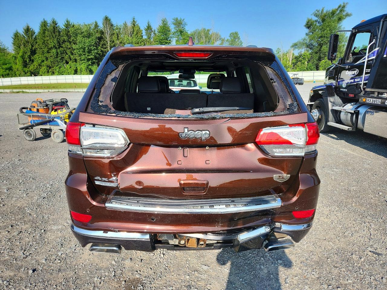 2014 Jeep Grand Cherokee Summit Brown vin: 1C4RJFJM8EC308239