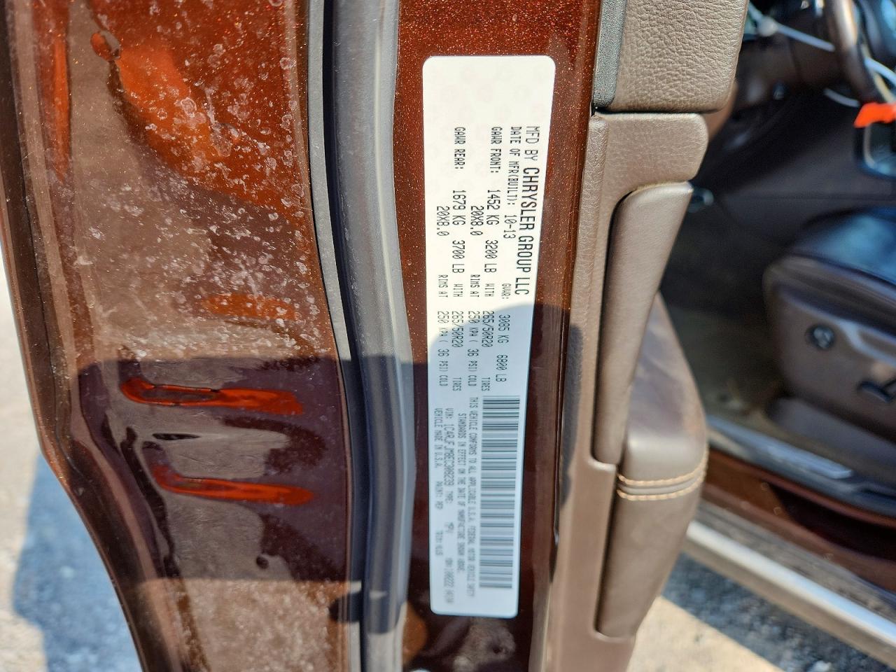 2014 Jeep Grand Cherokee Summit Brown vin: 1C4RJFJM8EC308239