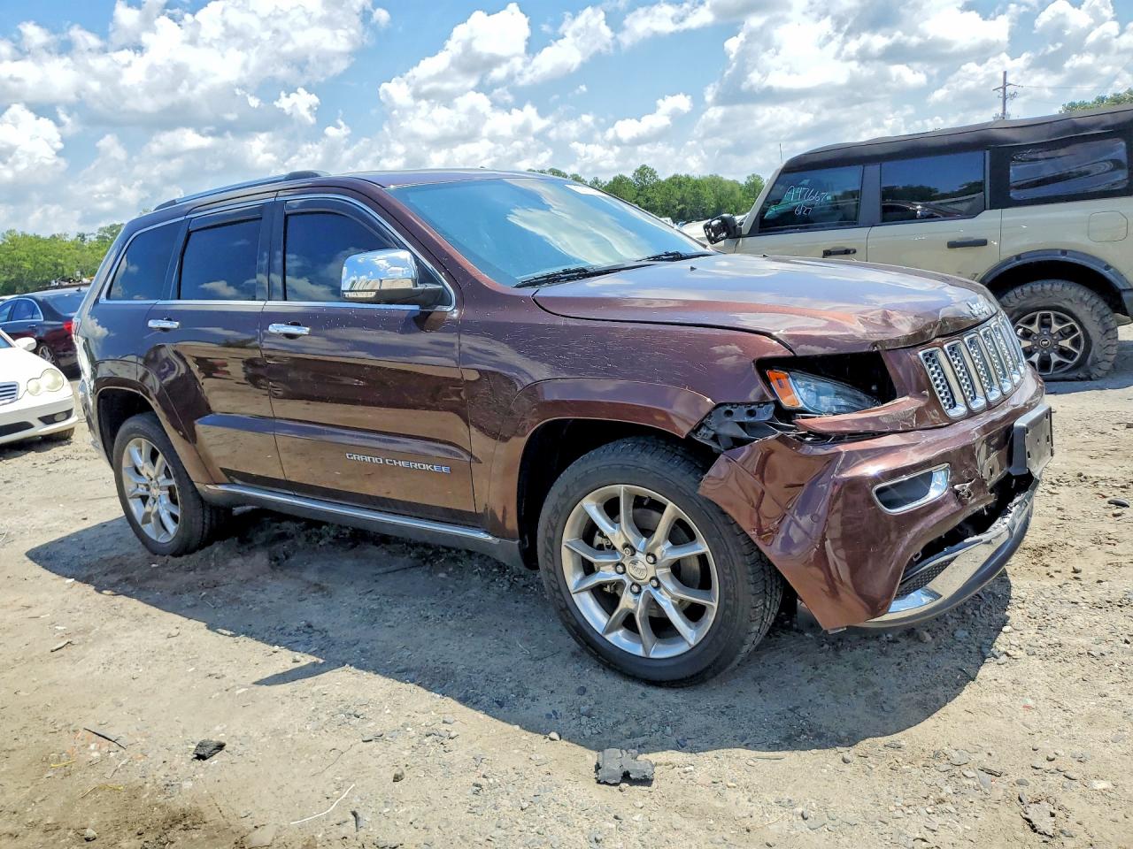 2014 Jeep Grand Cherokee Summit Brown vin: 1C4RJFJM8EC376296