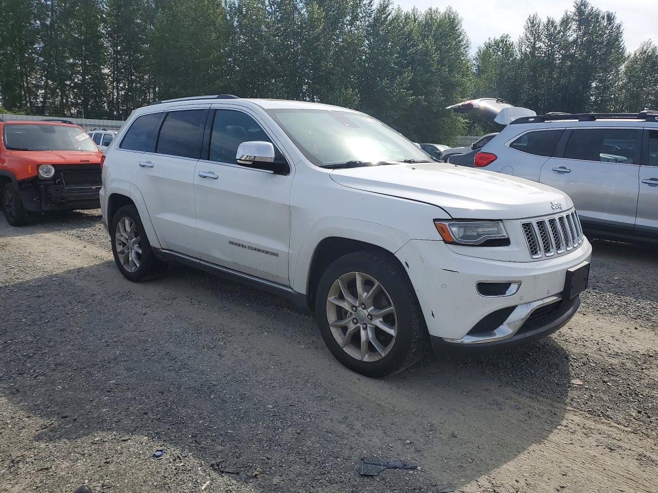 2014 Jeep Grand Cherokee Summit Белый vin: 1C4RJFJM9EC300036