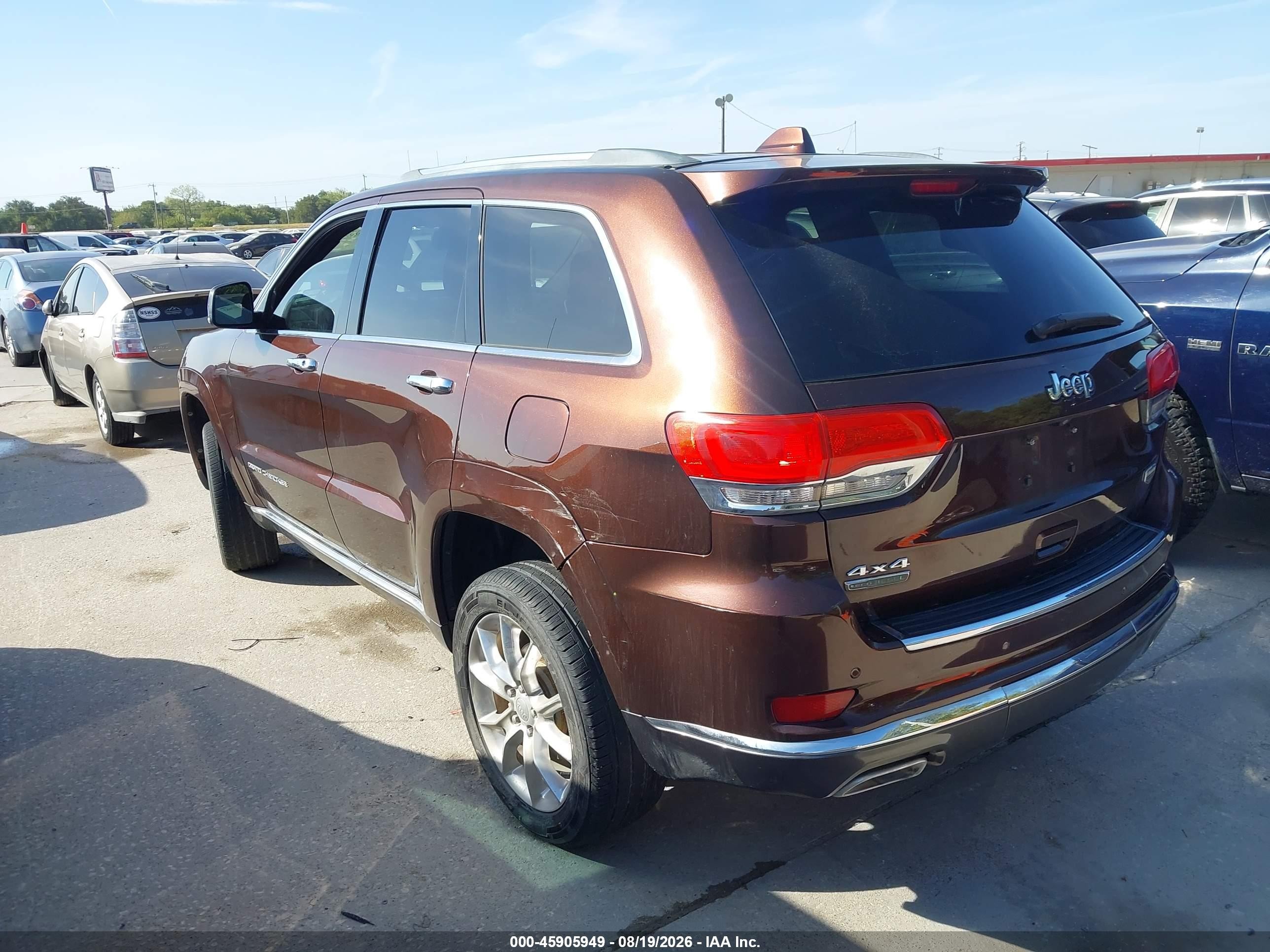 2014 Jeep Grand Cherokee Summit Burgundy vin: 1C4RJFJMXEC109094