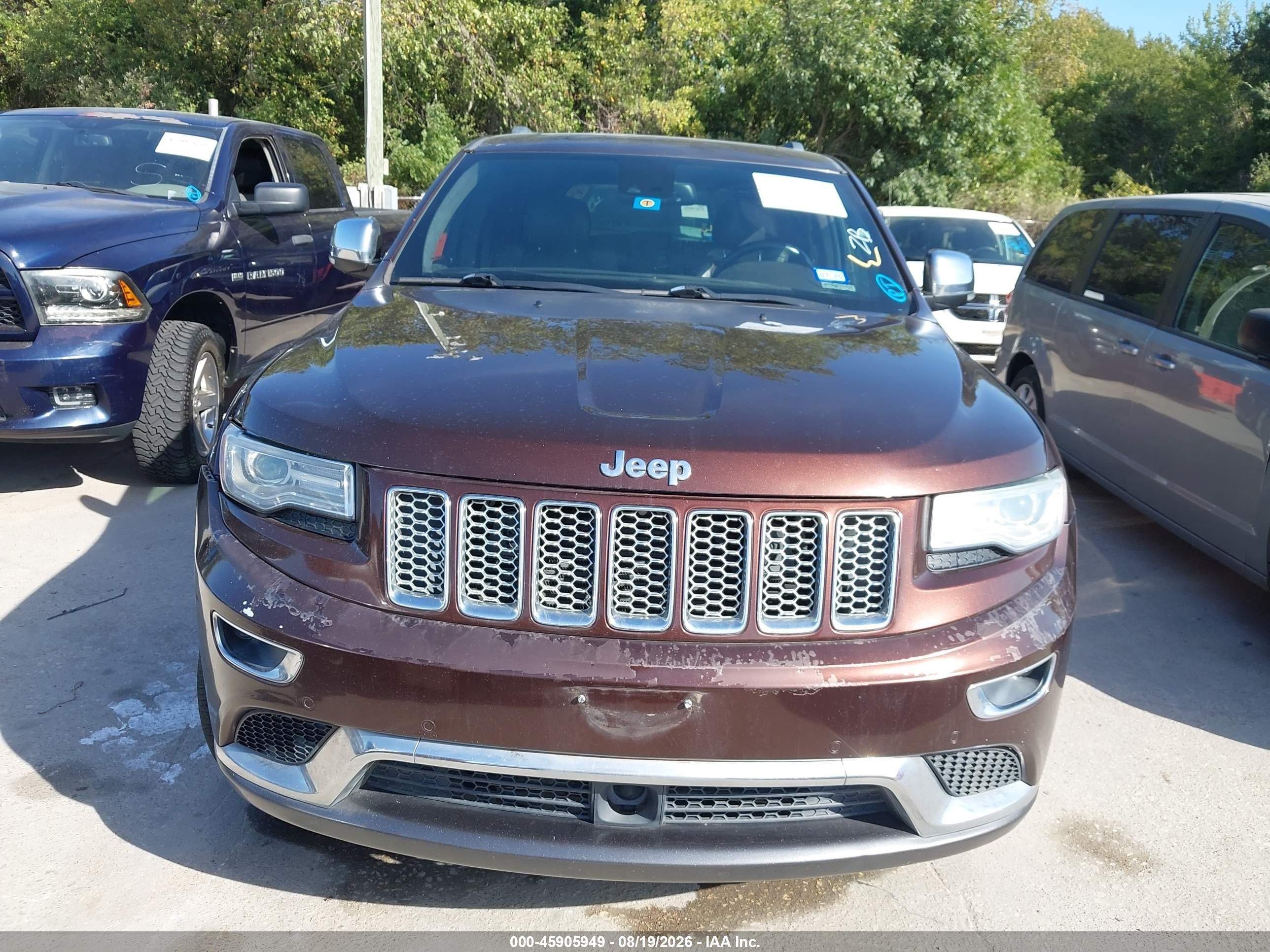 2014 Jeep Grand Cherokee Summit Burgundy vin: 1C4RJFJMXEC109094