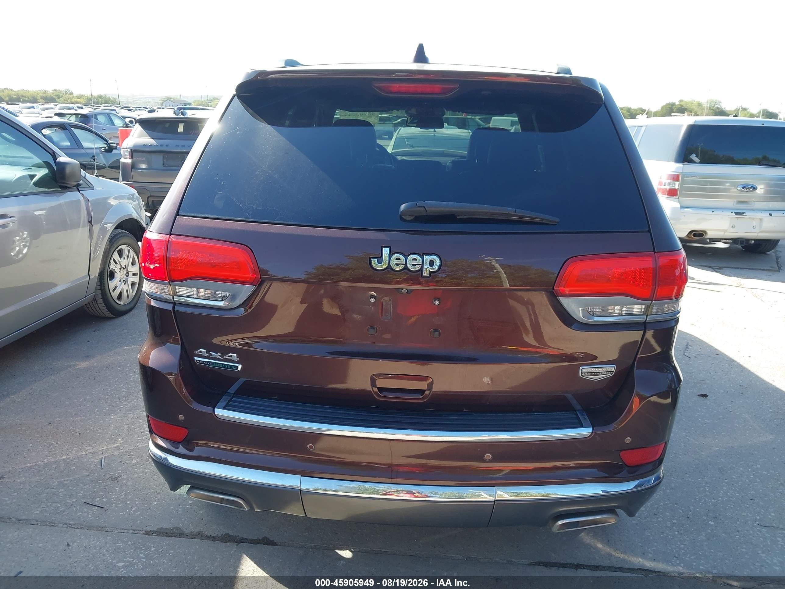 2014 Jeep Grand Cherokee Summit Burgundy vin: 1C4RJFJMXEC109094
