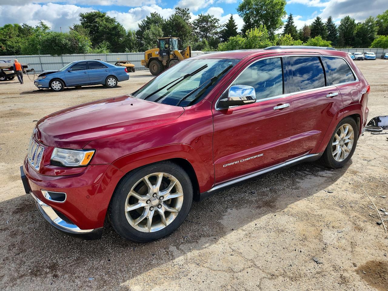 2015 Jeep Grand Cherokee Summit Красный vin: 1C4RJFJMXFC795140