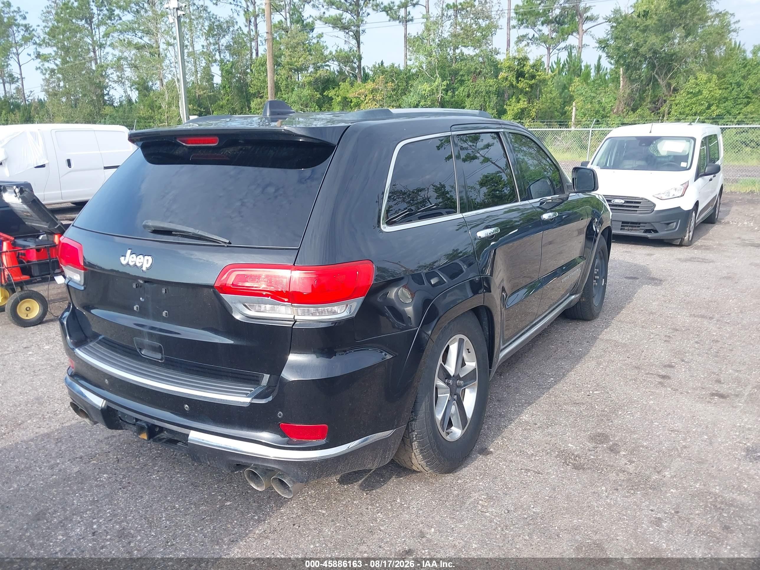 2014 Jeep Grand Cherokee Summit Black vin: 1C4RJFJT0EC106390