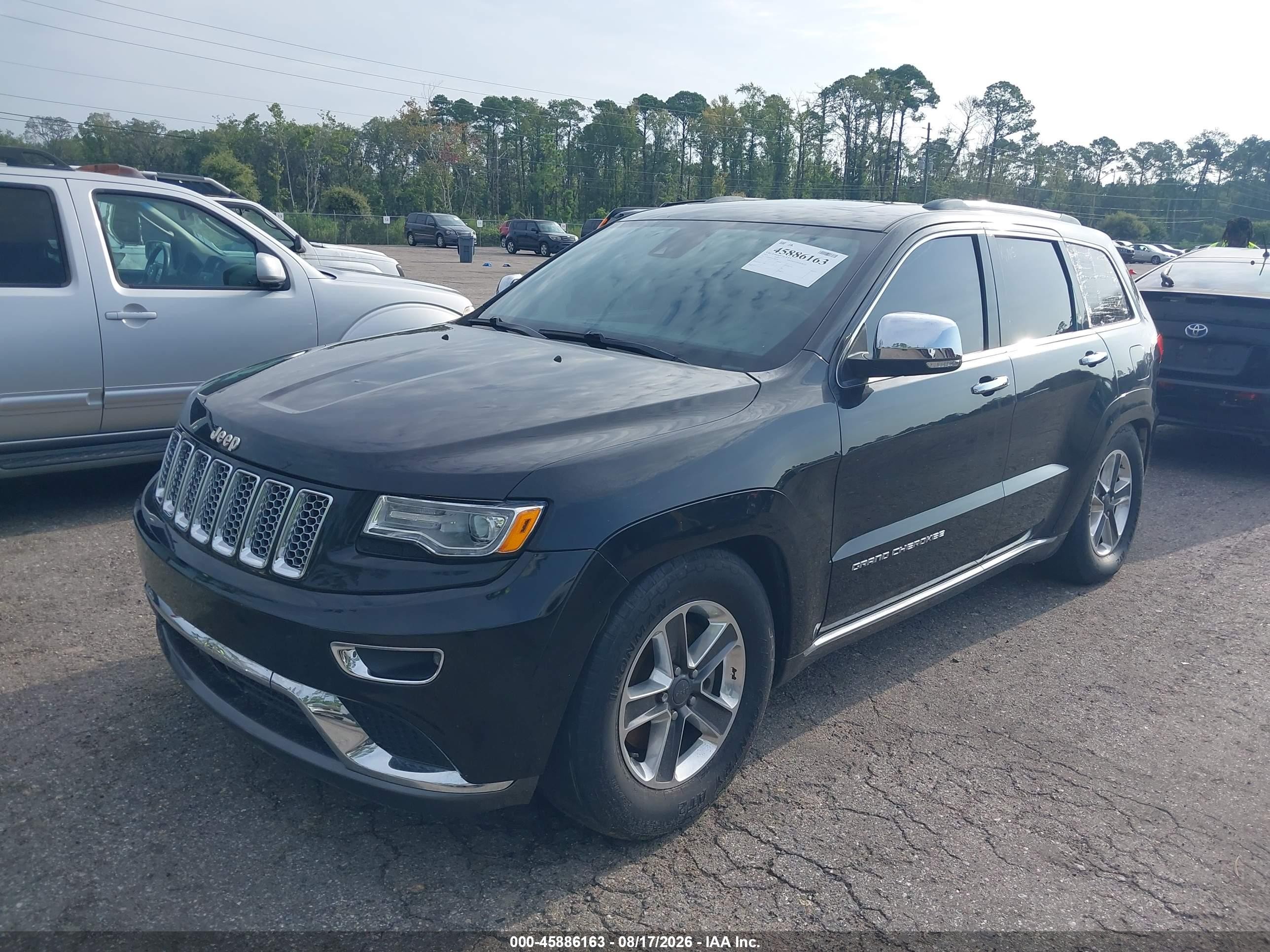 2014 Jeep Grand Cherokee Summit Black vin: 1C4RJFJT0EC106390