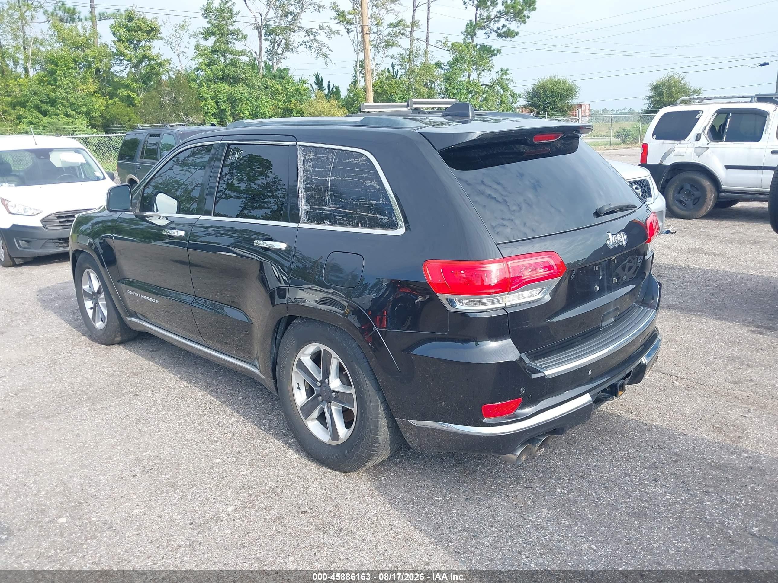 2014 Jeep Grand Cherokee Summit Black vin: 1C4RJFJT0EC106390
