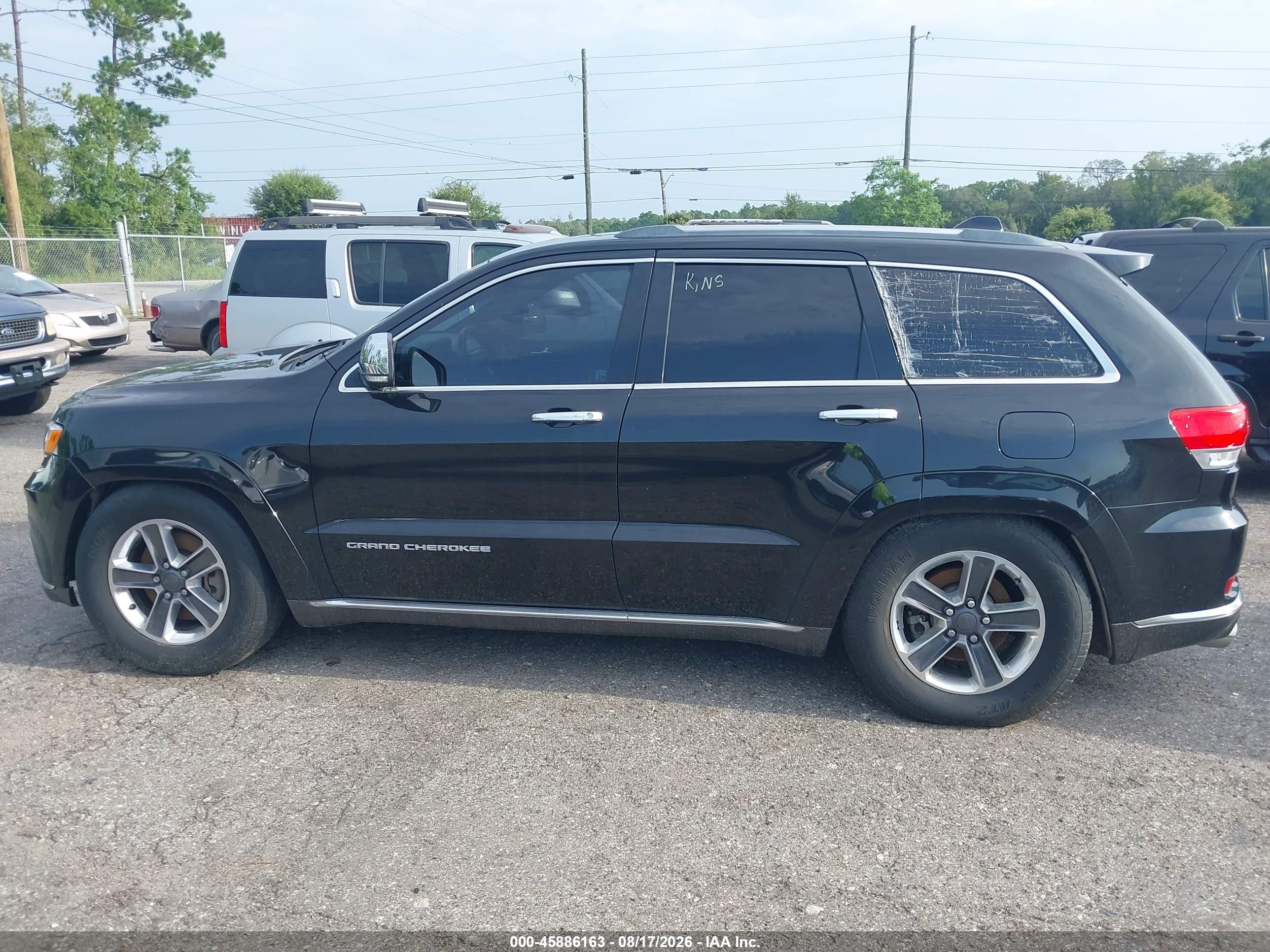 2014 Jeep Grand Cherokee Summit Black vin: 1C4RJFJT0EC106390