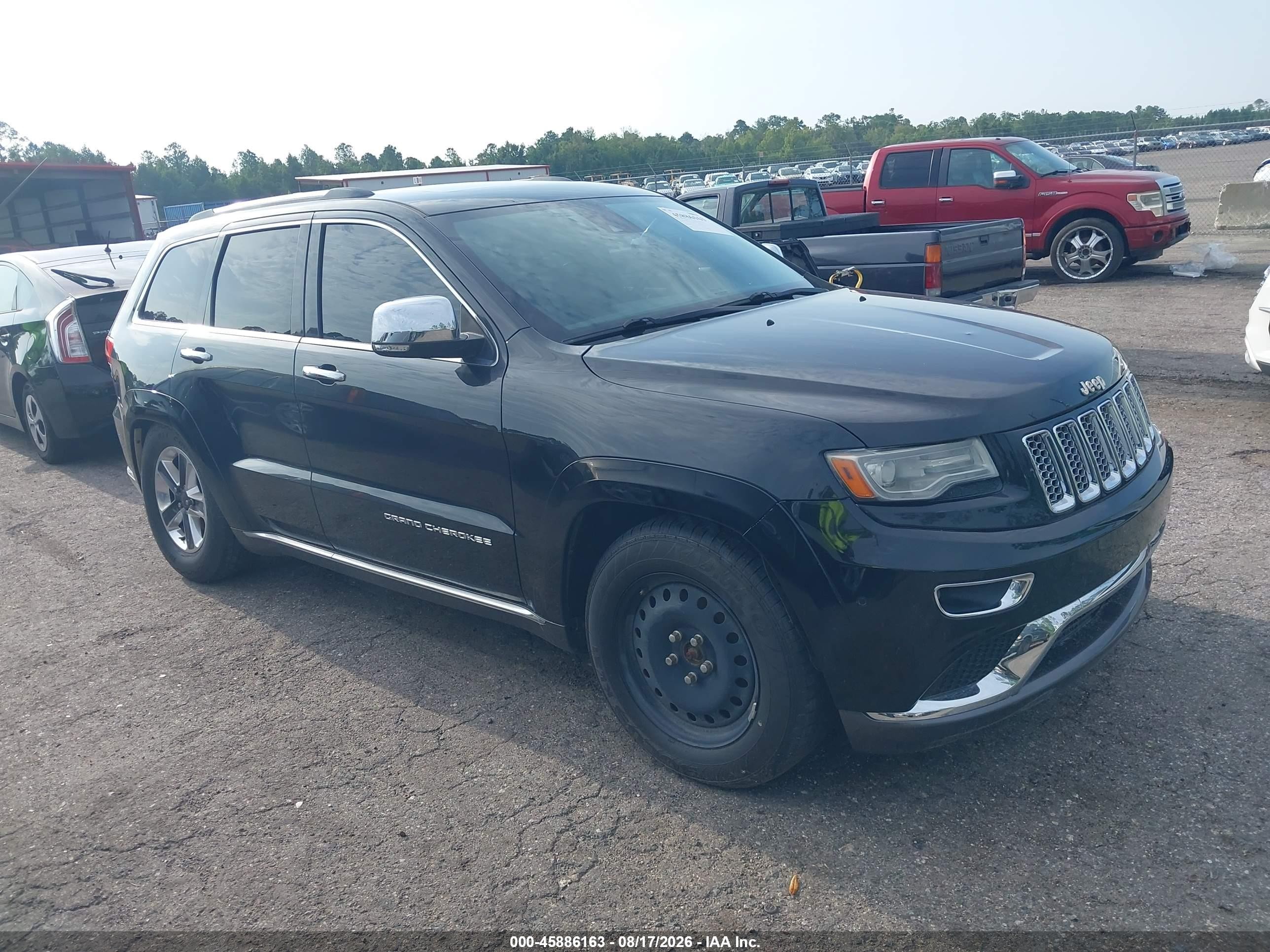2014 Jeep Grand Cherokee Summit Black vin: 1C4RJFJT0EC106390