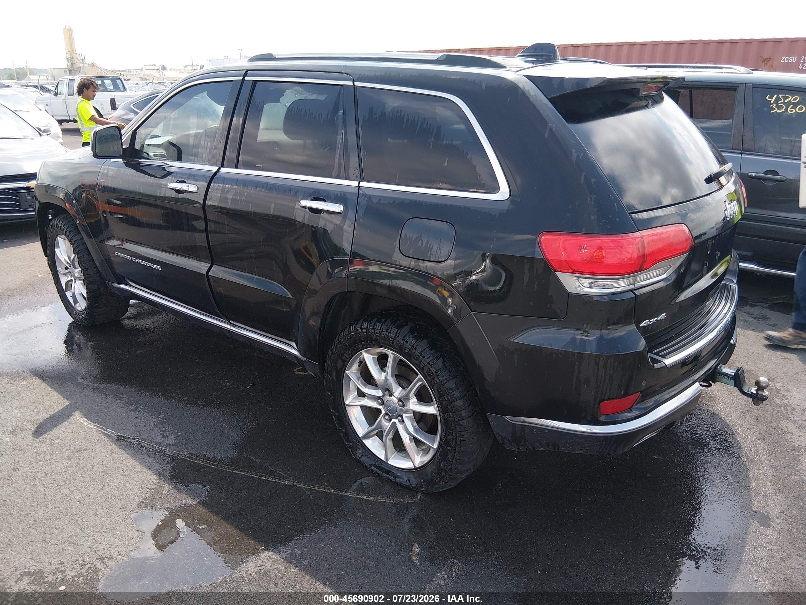 2014 Jeep Grand Cherokee Summit Black vin: 1C4RJFJT0EC154567