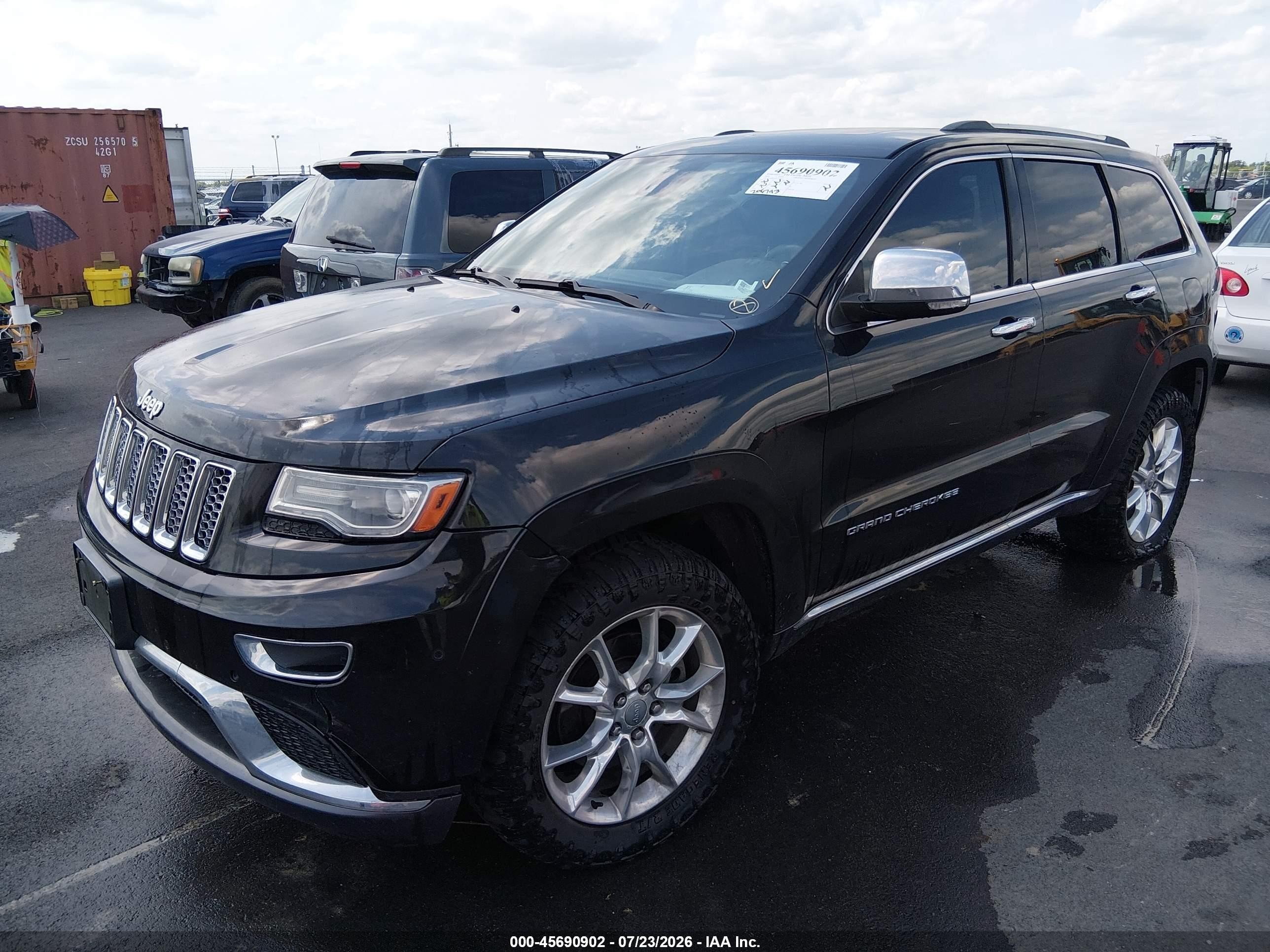 2014 Jeep Grand Cherokee Summit Black vin: 1C4RJFJT0EC154567