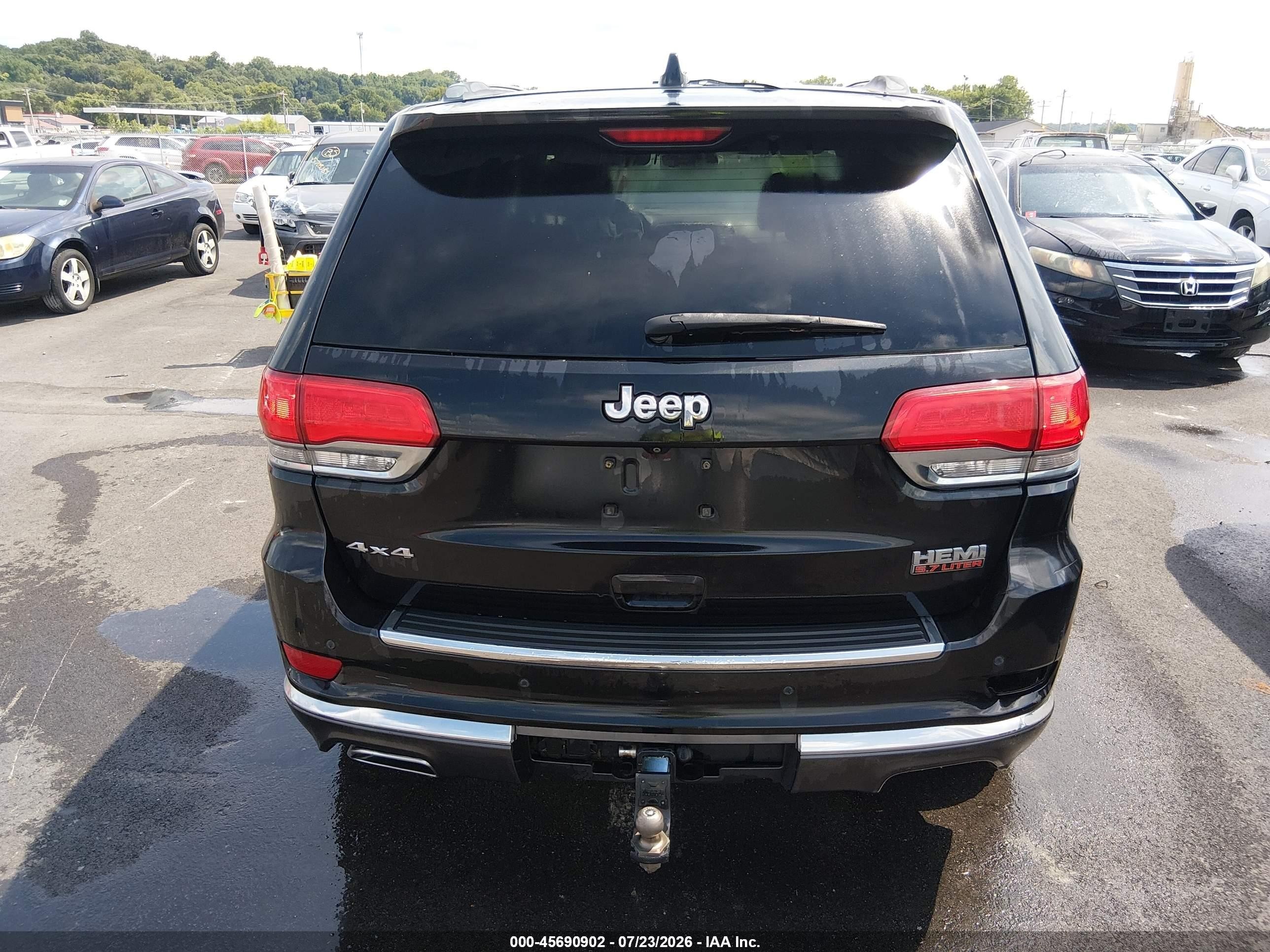 2014 Jeep Grand Cherokee Summit Black vin: 1C4RJFJT0EC154567