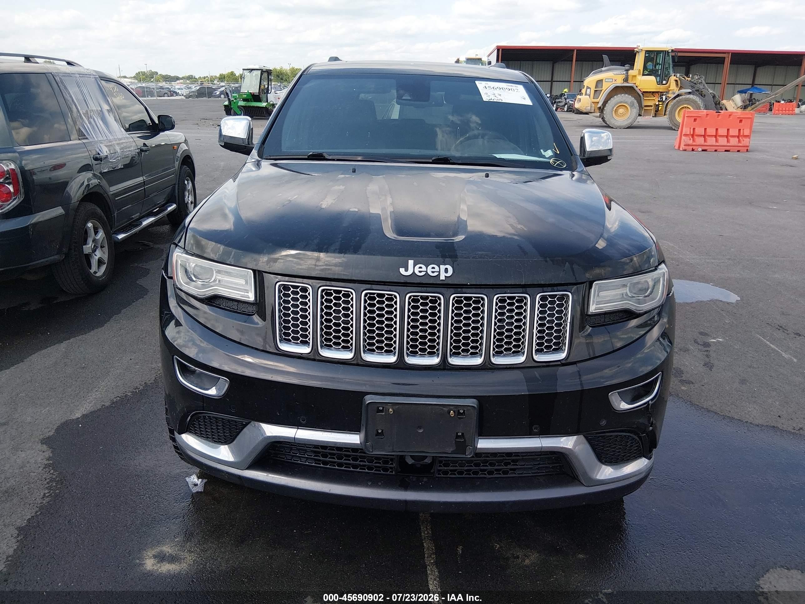 2014 Jeep Grand Cherokee Summit Black vin: 1C4RJFJT0EC154567