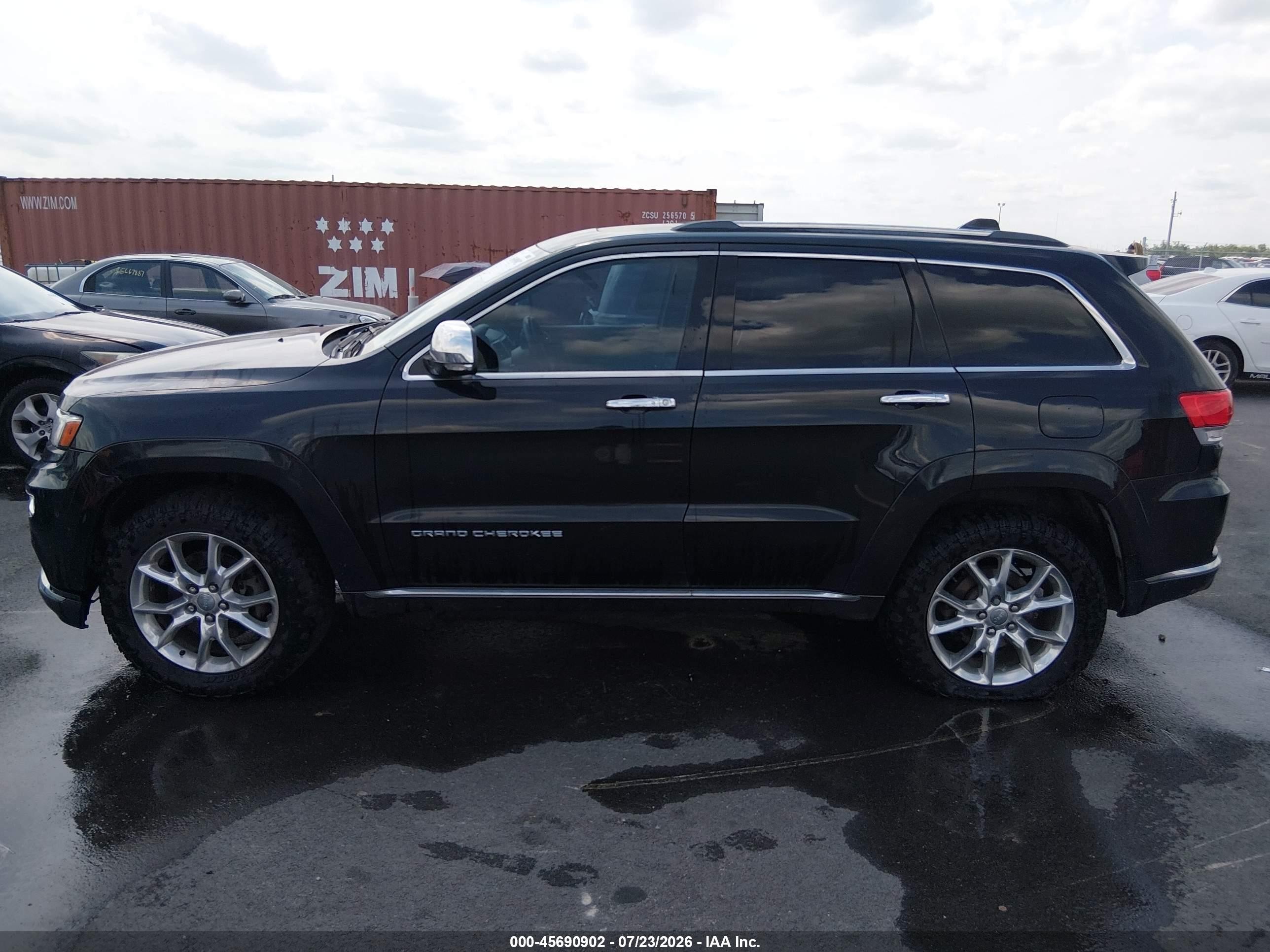 2014 Jeep Grand Cherokee Summit Black vin: 1C4RJFJT0EC154567