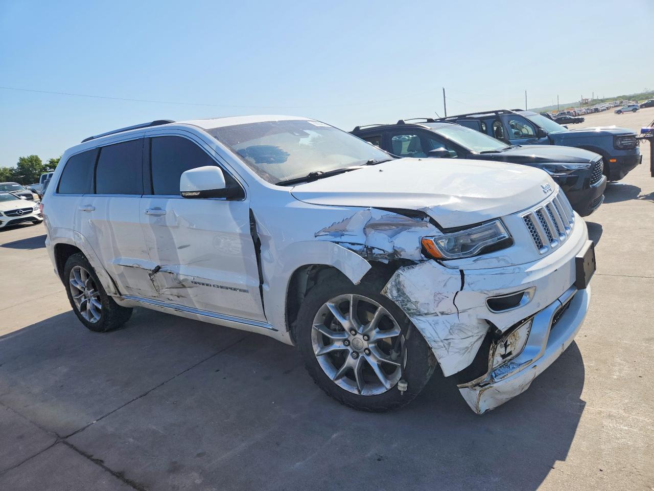 2015 Jeep Grand Cherokee Summit White vin: 1C4RJFJT0FC197596
