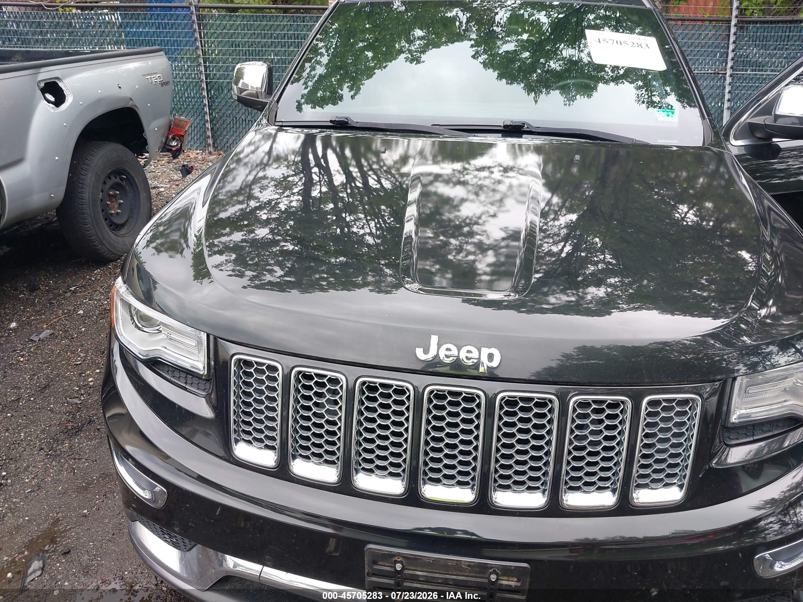 2014 Jeep Grand Cherokee Summit Black vin: 1C4RJFJT1EC346581