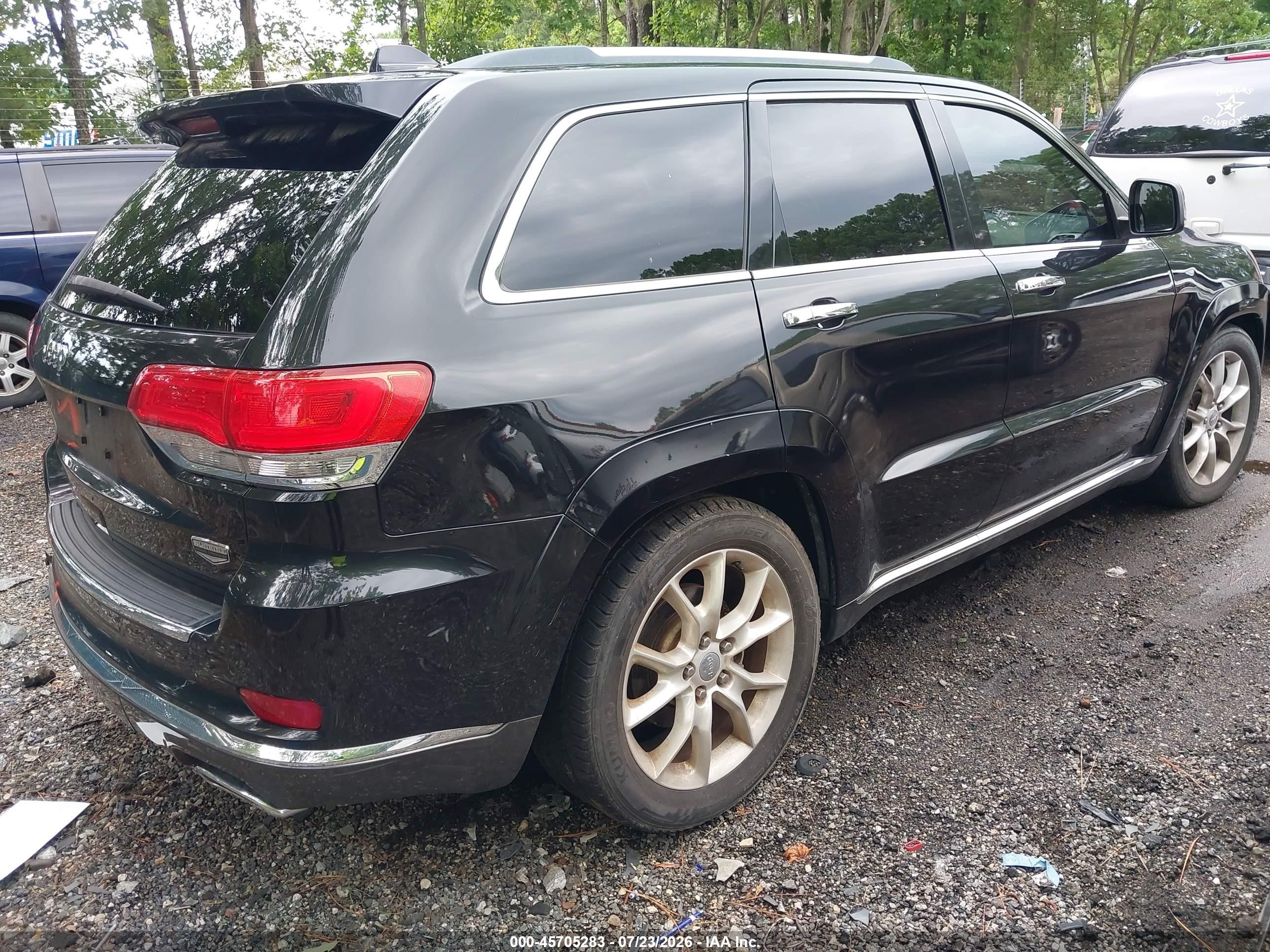 2014 Jeep Grand Cherokee Summit Black vin: 1C4RJFJT1EC346581
