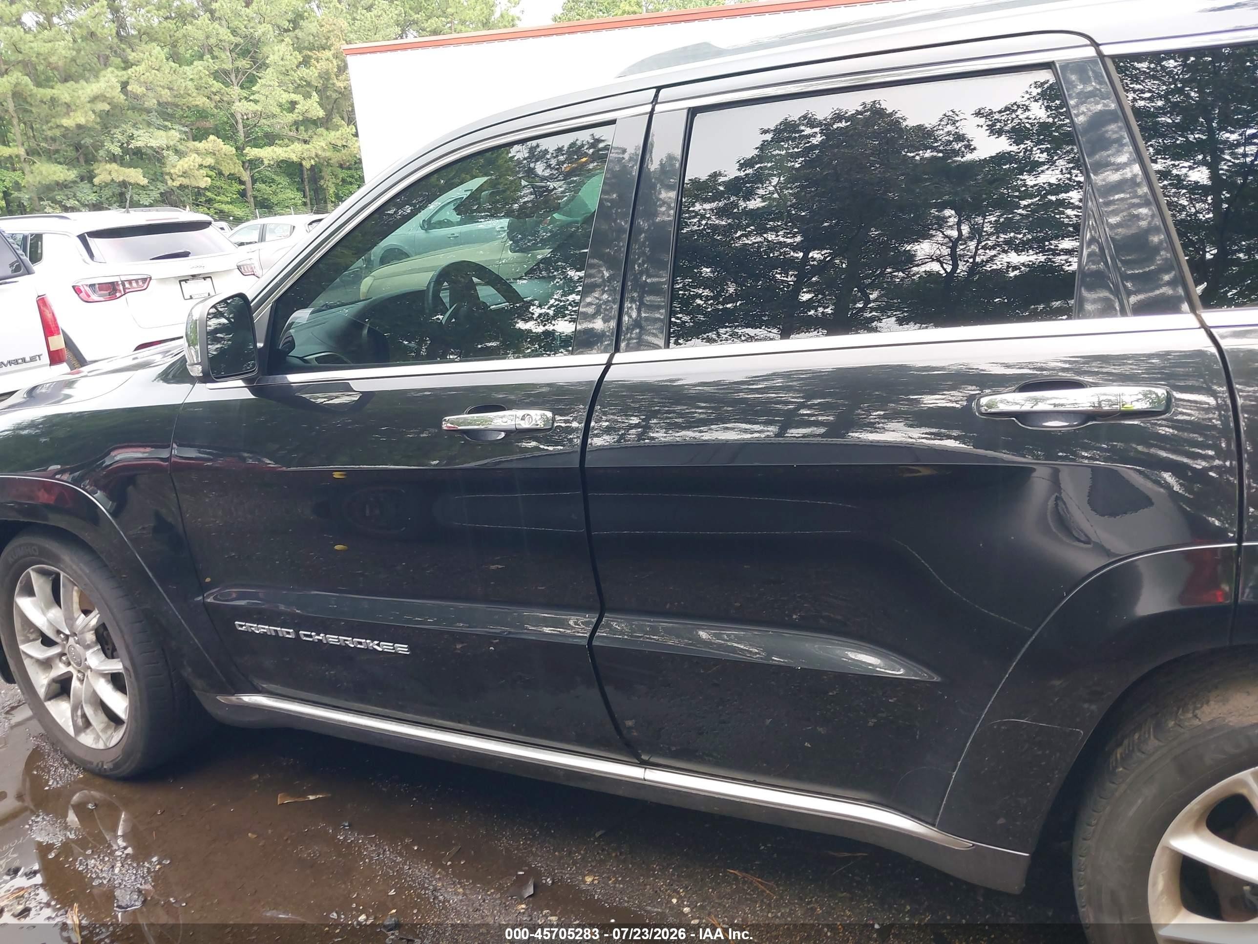 2014 Jeep Grand Cherokee Summit Black vin: 1C4RJFJT1EC346581
