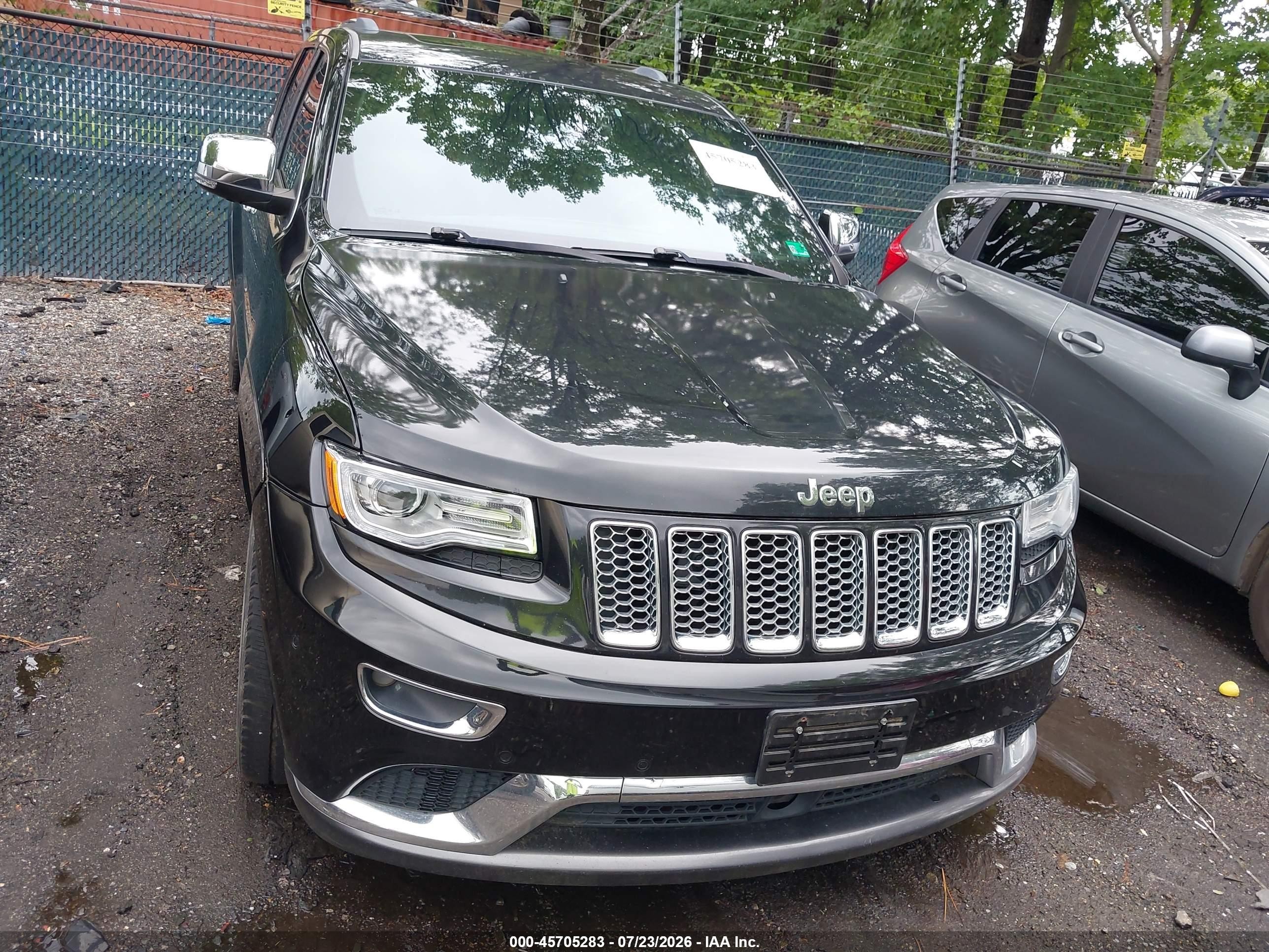 2014 Jeep Grand Cherokee Summit Black vin: 1C4RJFJT1EC346581