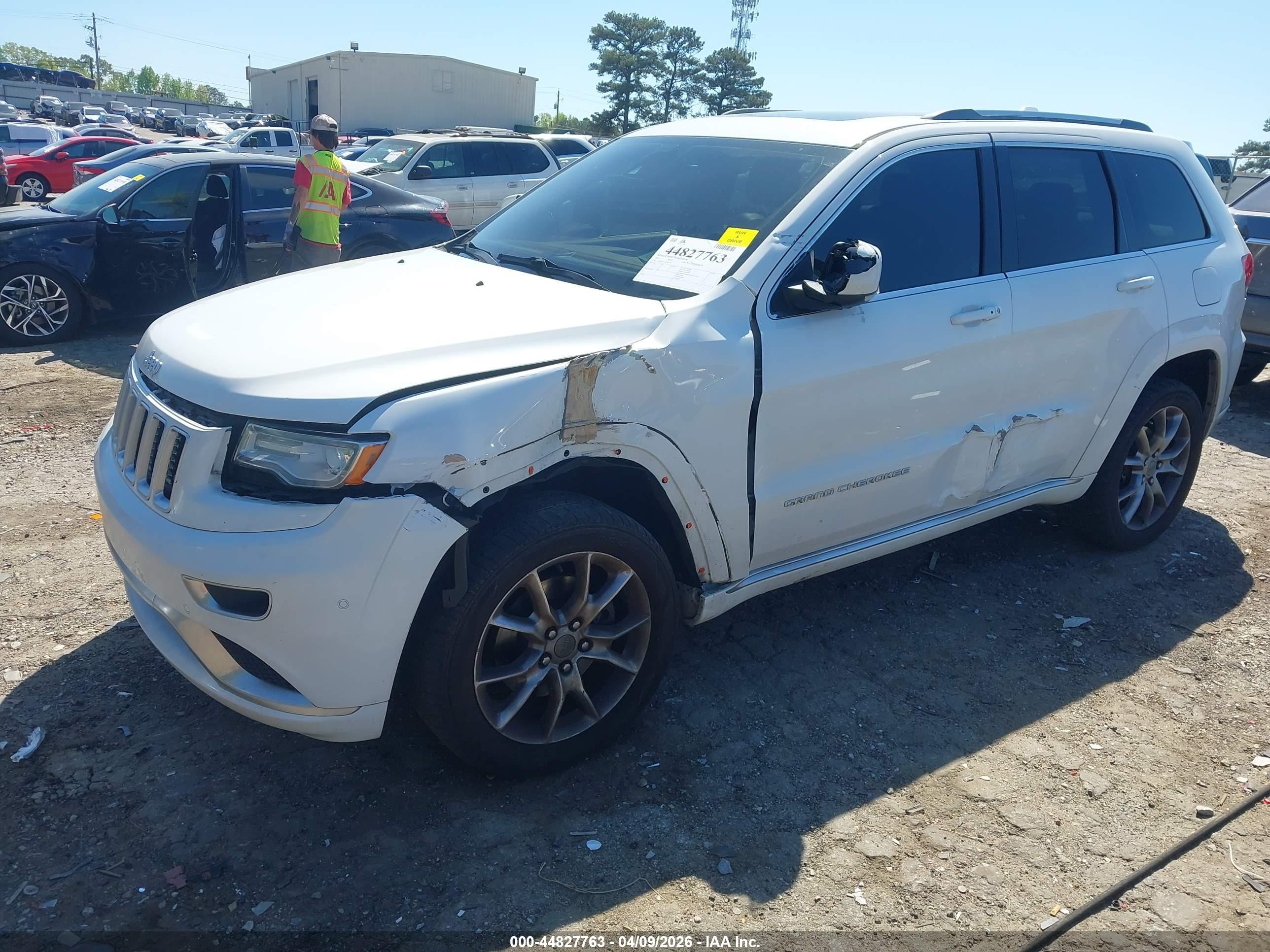 2015 Jeep Grand Cherokee Summit White vin: 1C4RJFJT1FC684354